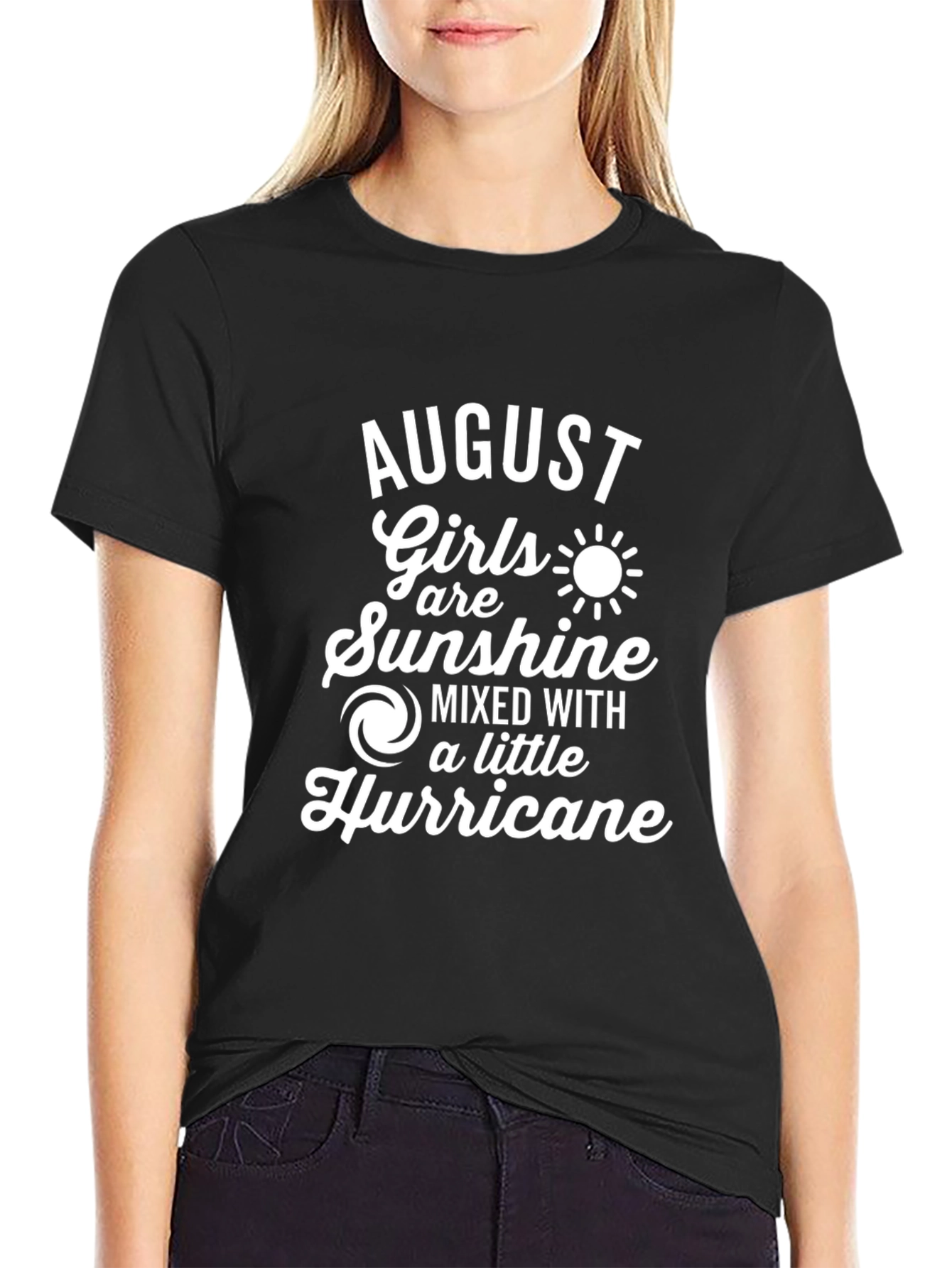 August Girls Sunshine Hurricane Black T-Shirt