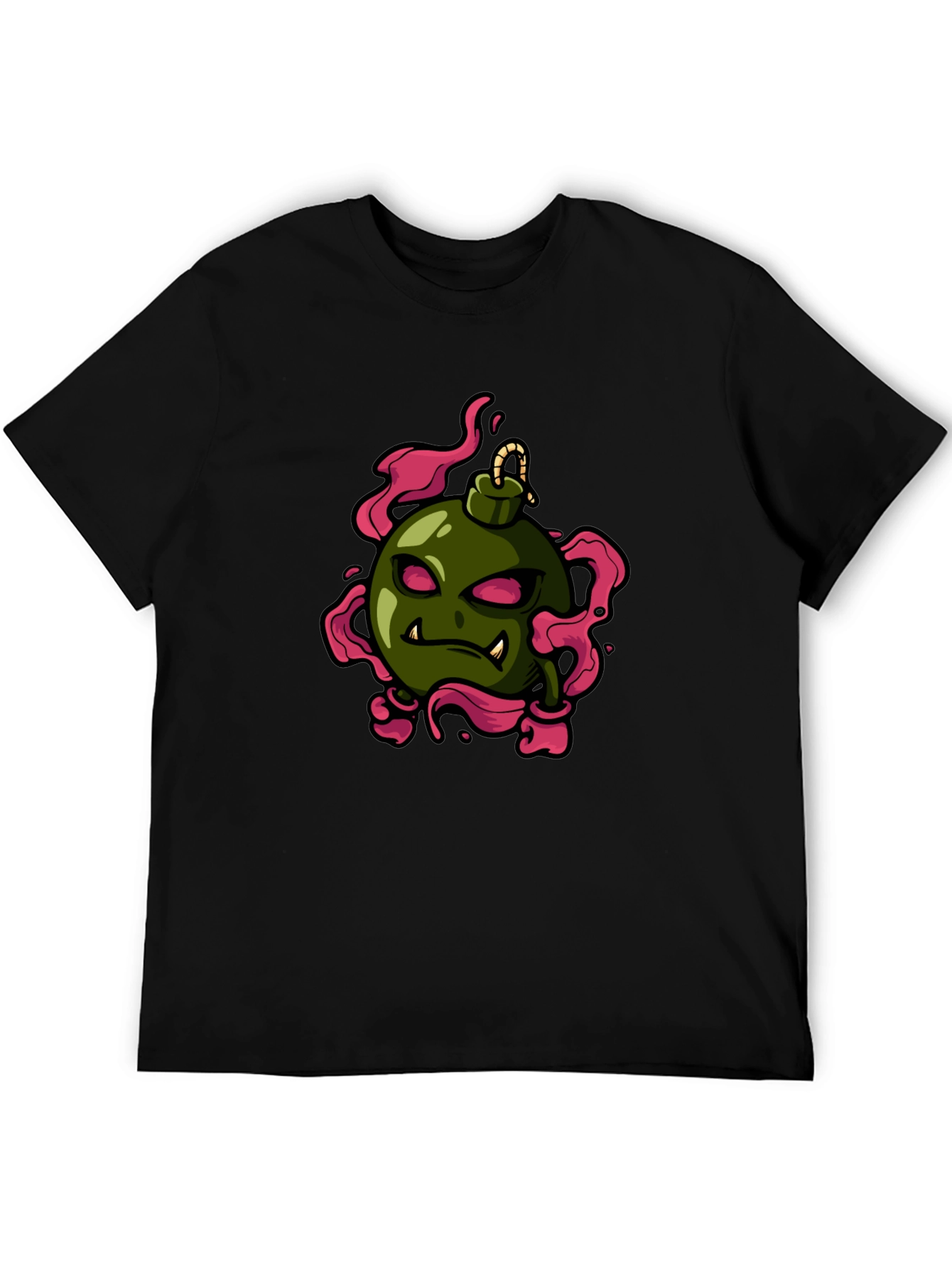 Bomb Character Graphic Tee - Black