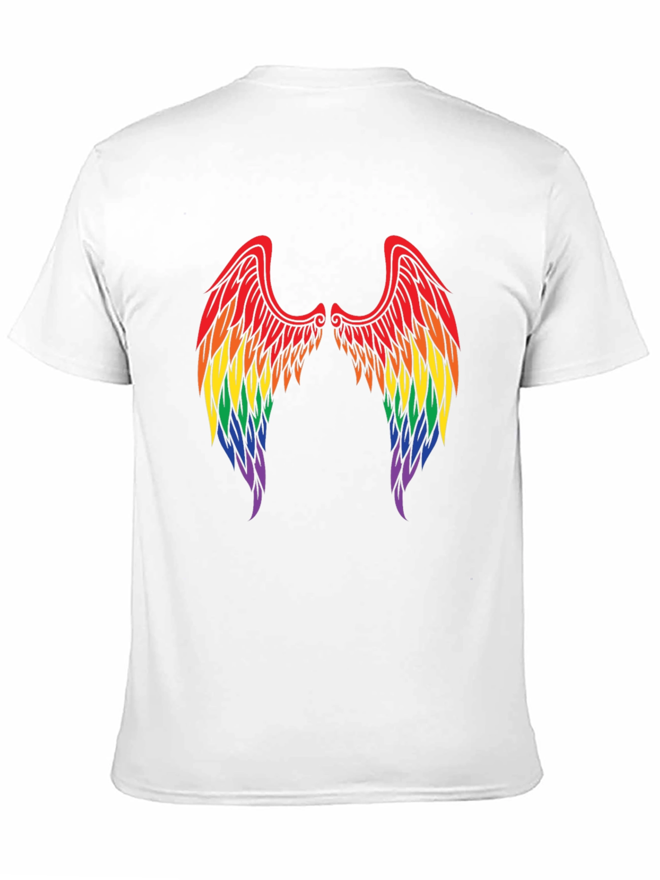 Rainbow Angel Wings T-Shirt - Pride Tee