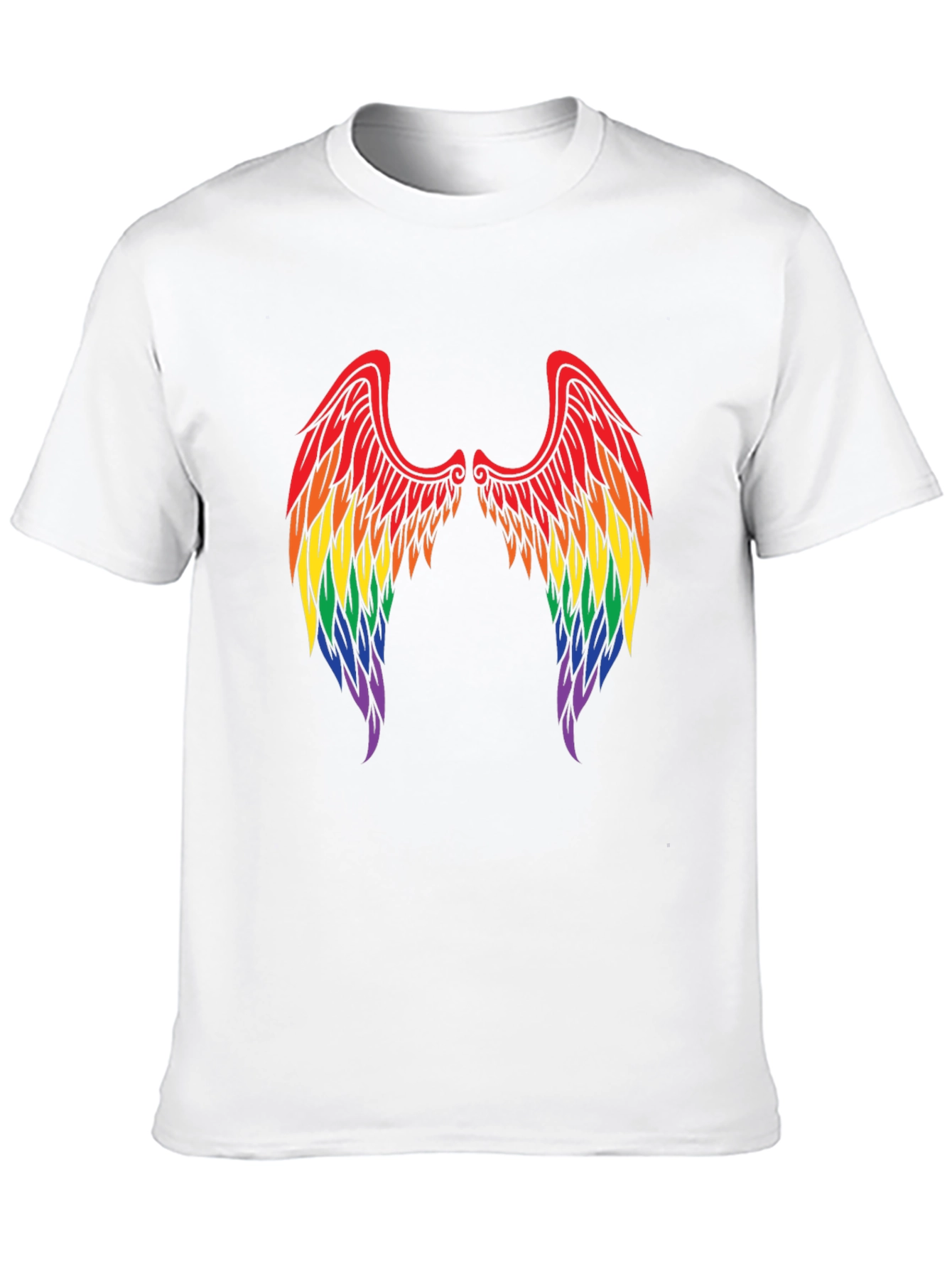 Rainbow Angel Wings T-Shirt - Pride Tee
