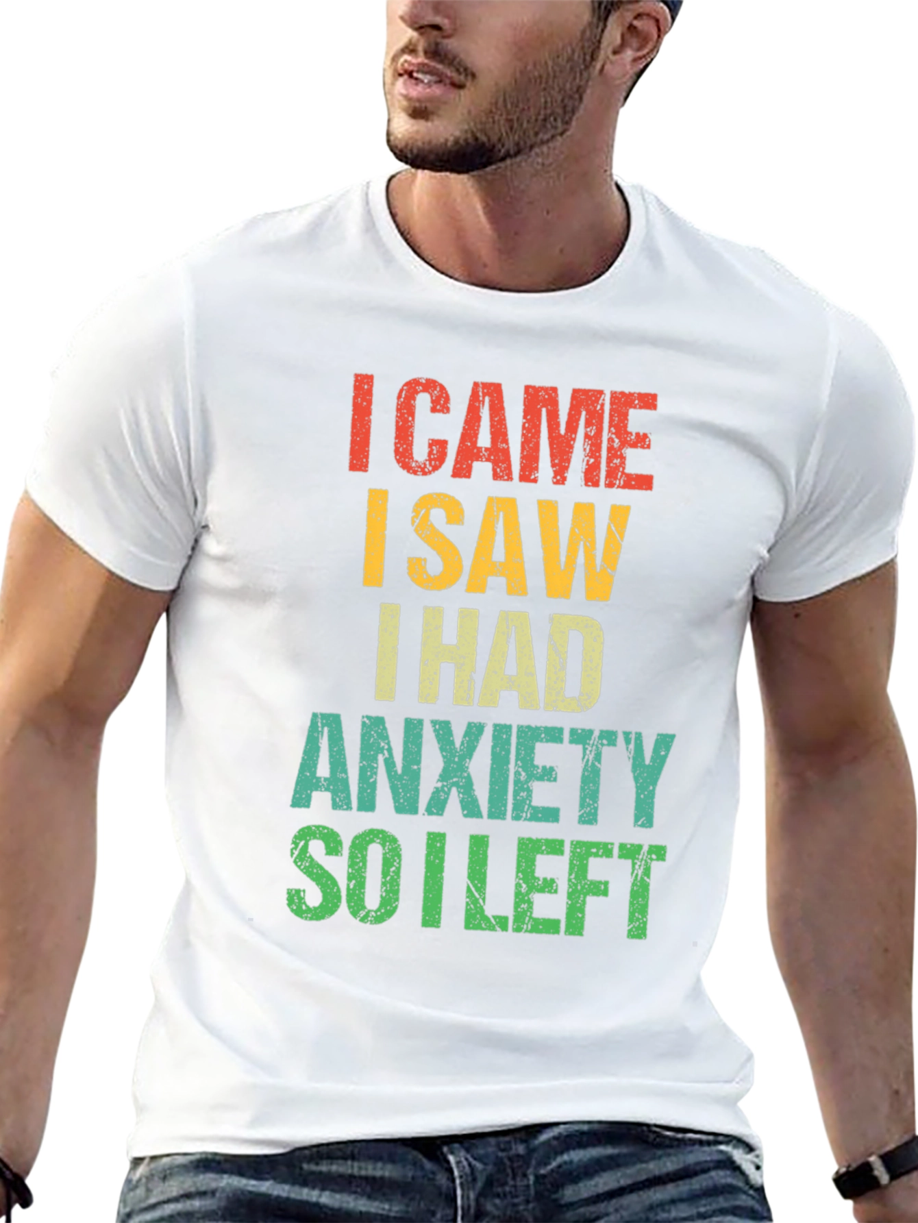 Anxiety Humor Graphic Tee - Introvert T-Shirt