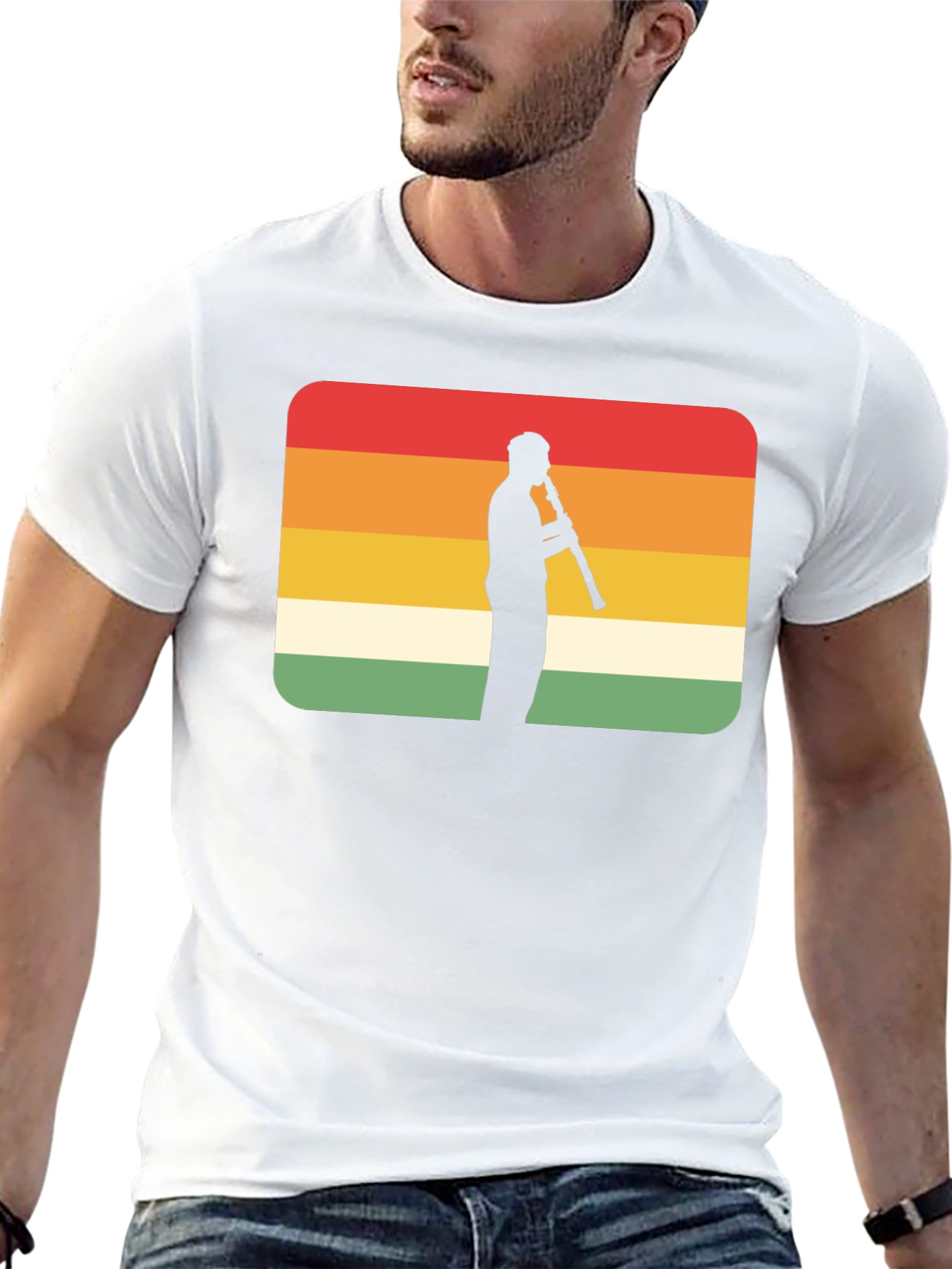 Retro Clarinet Player T-Shirt
