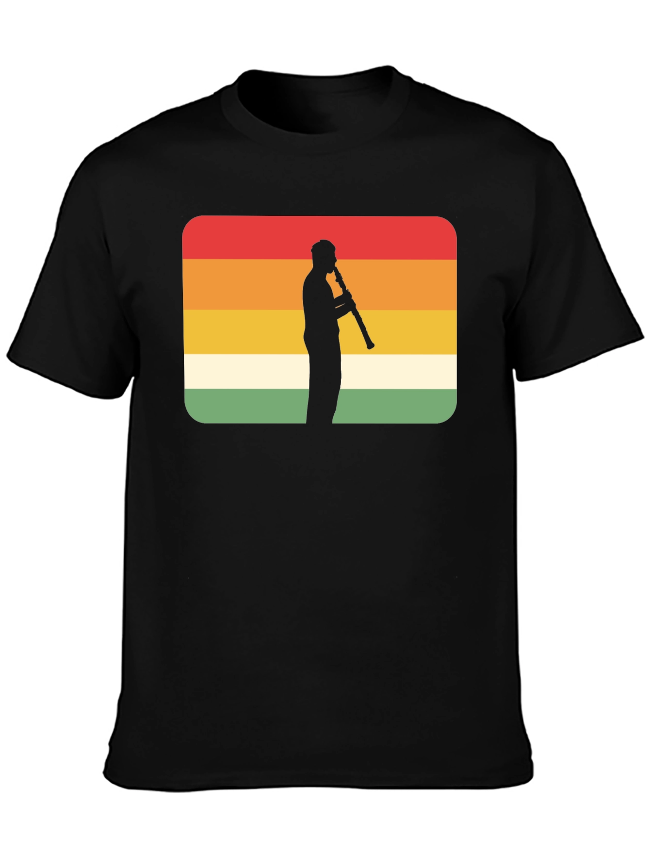 Retro Clarinet Player T-Shirt