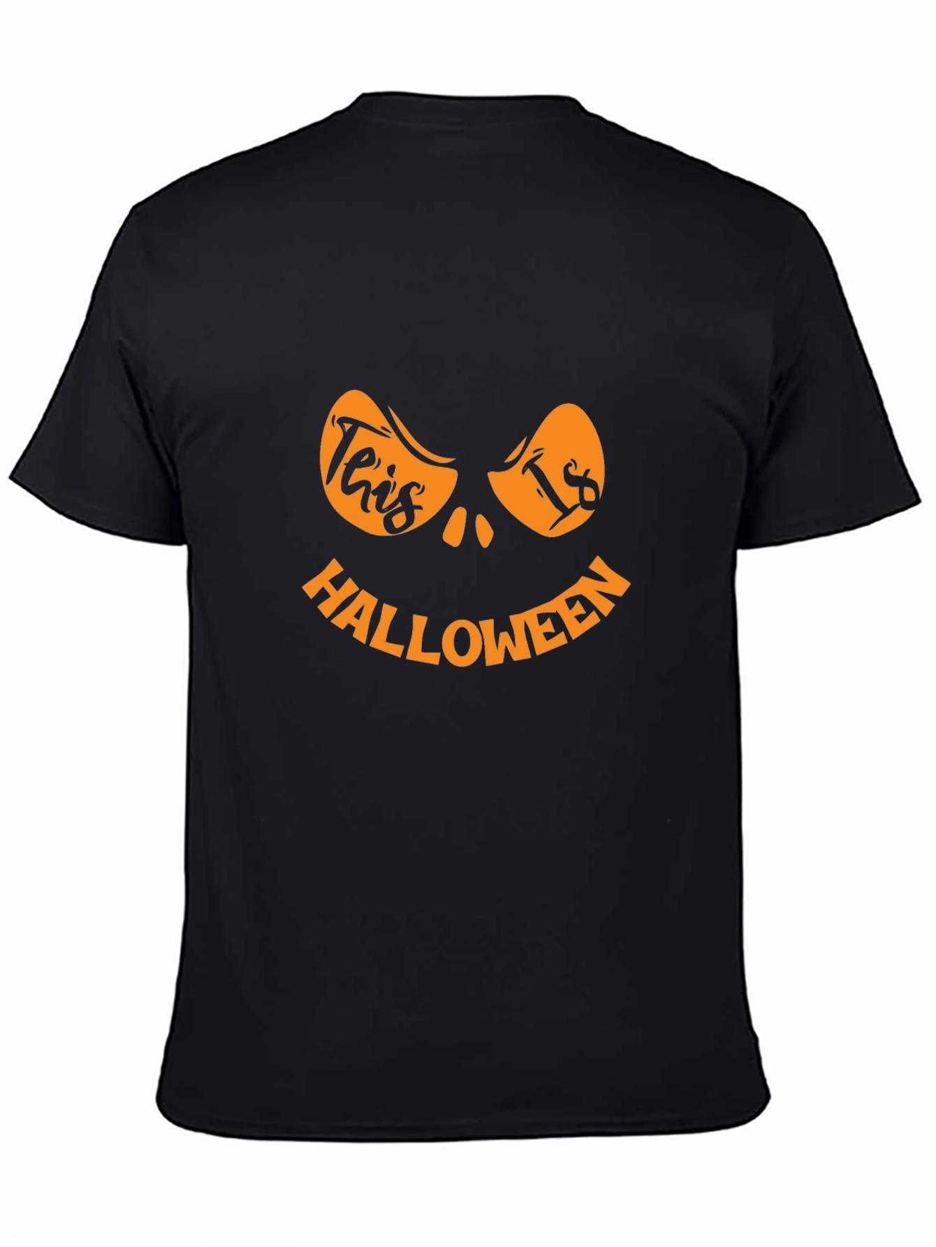 Halloween Pumpkin Face Graphic T-Shirt