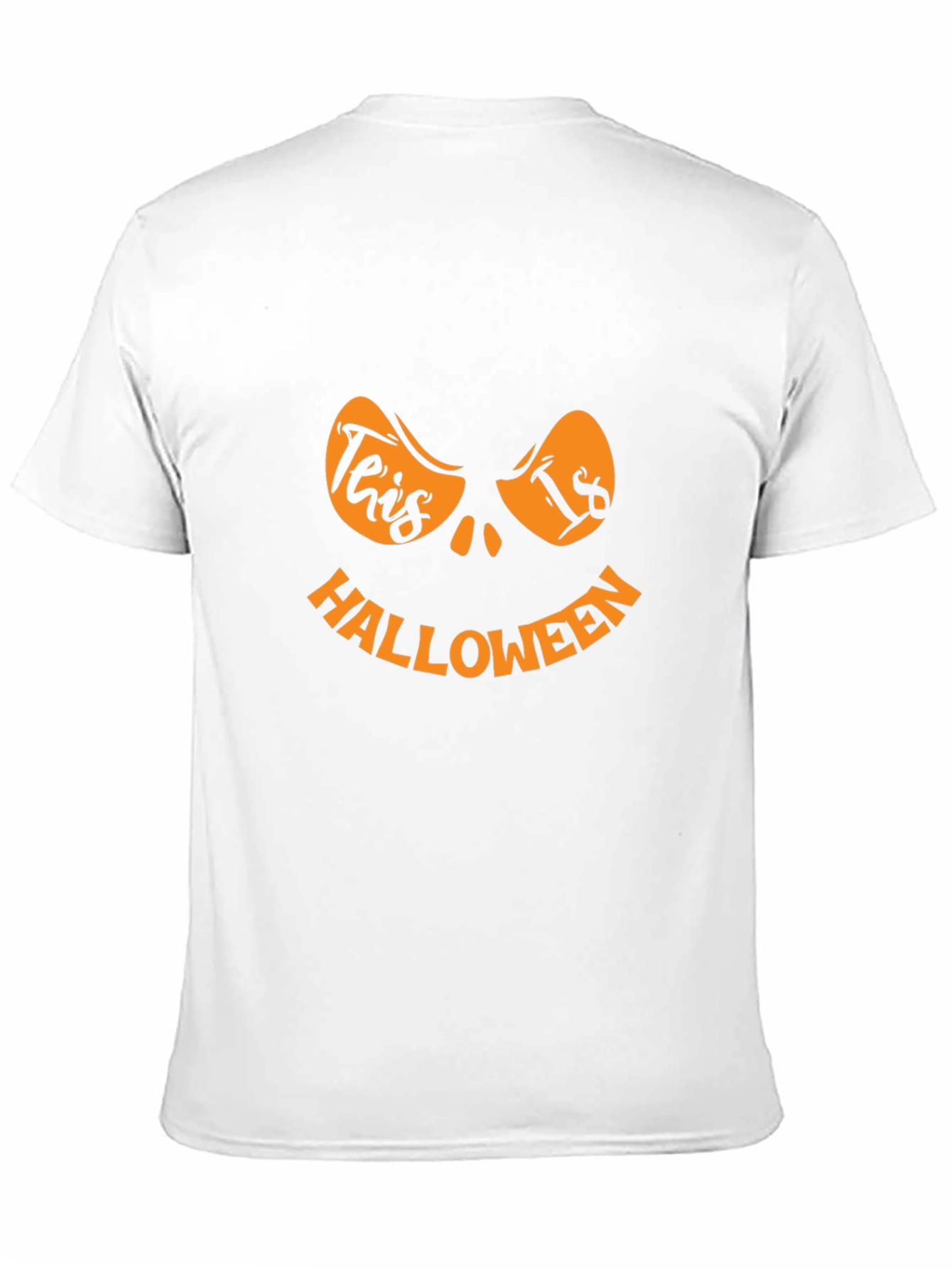 Halloween Pumpkin Face Graphic T-Shirt