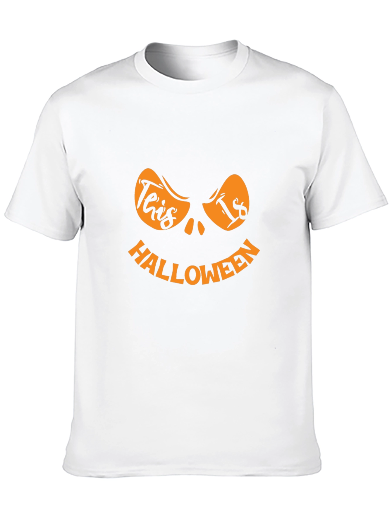 Halloween Pumpkin Face Graphic T-Shirt