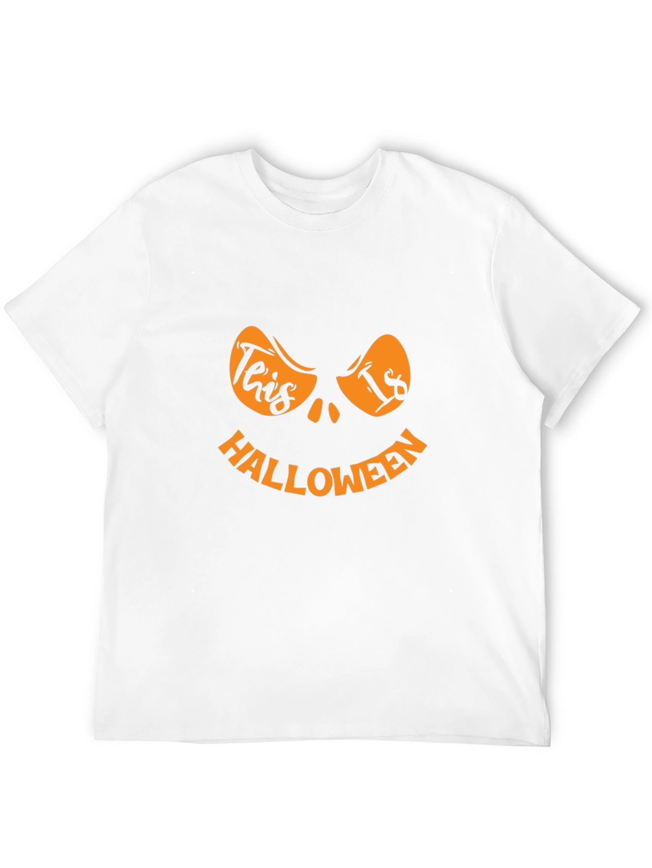 Halloween Pumpkin Face Graphic T-Shirt