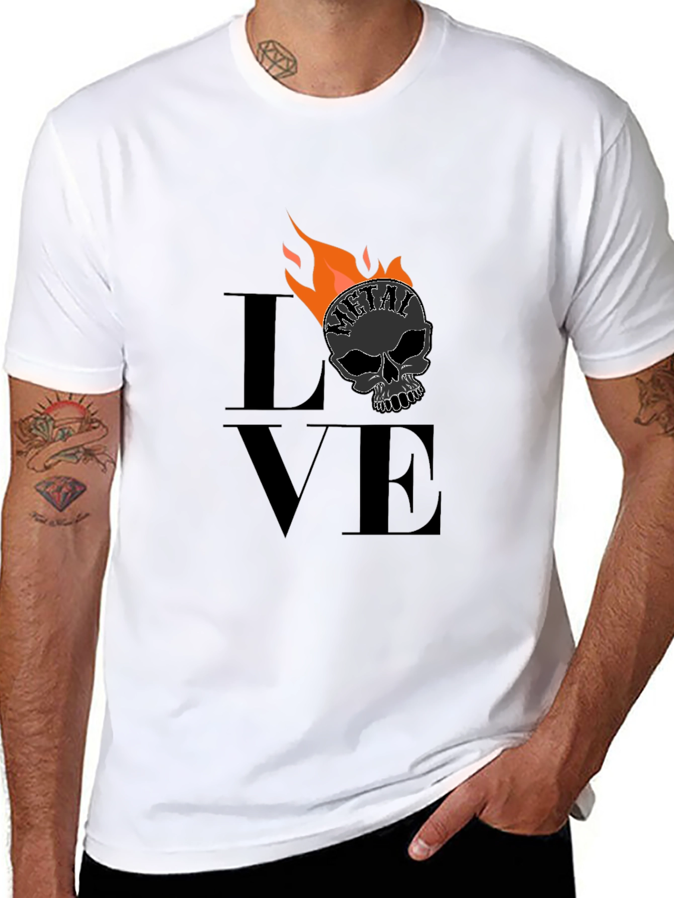 Metal Head Flame T-Shirt