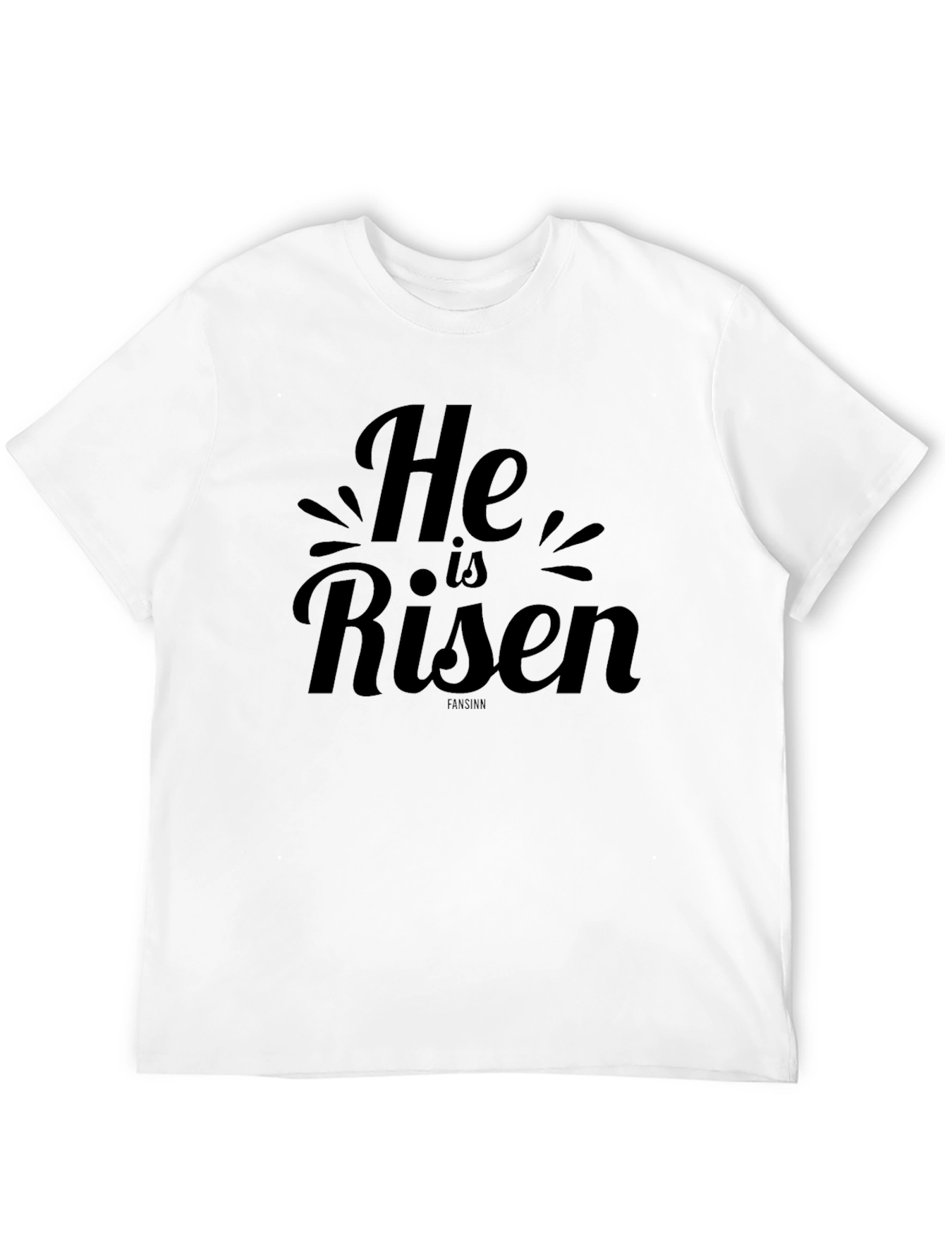 He is Risen Black Graphic Tee for Easter