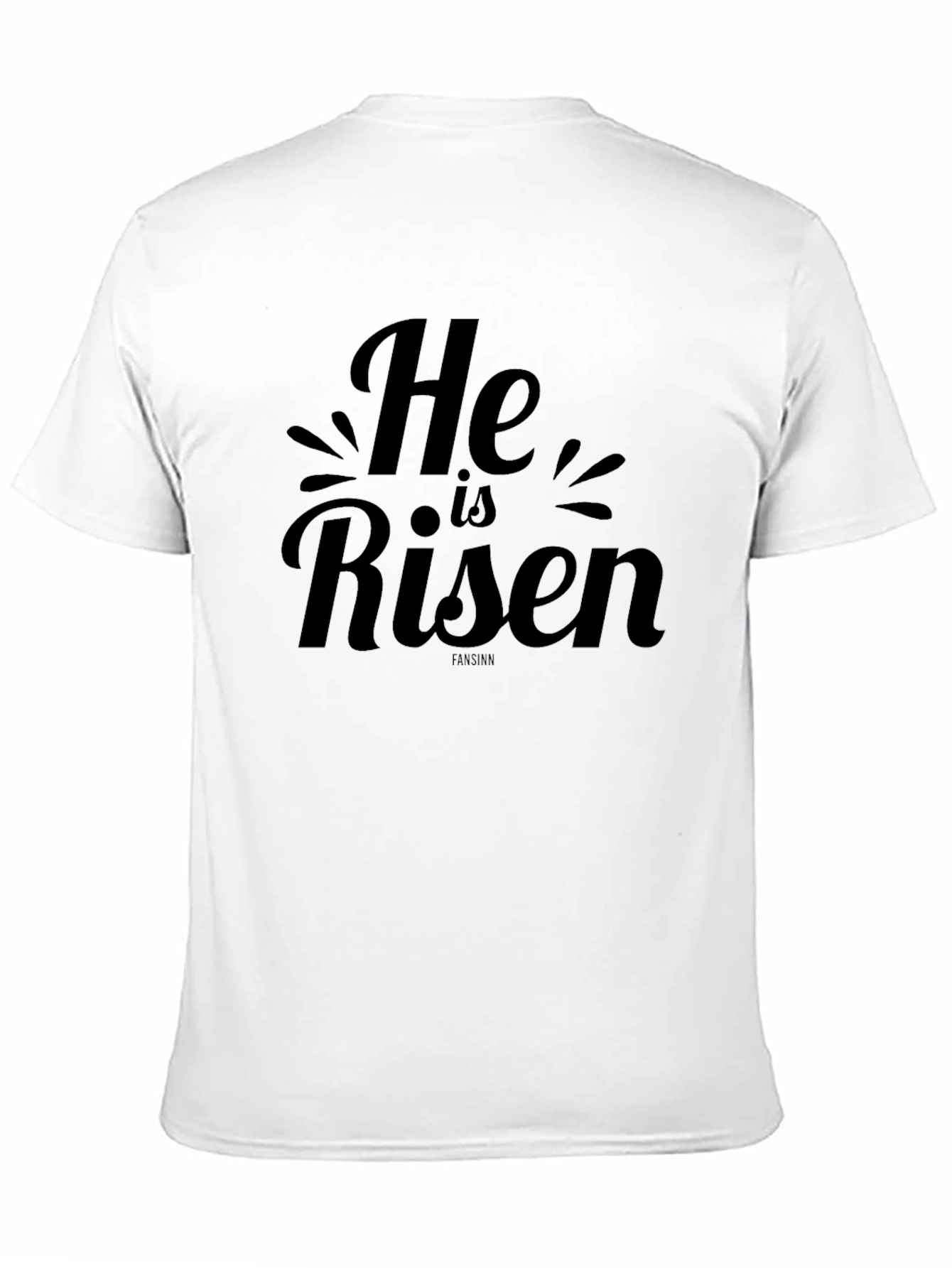 He is Risen Black Graphic Tee for Easter