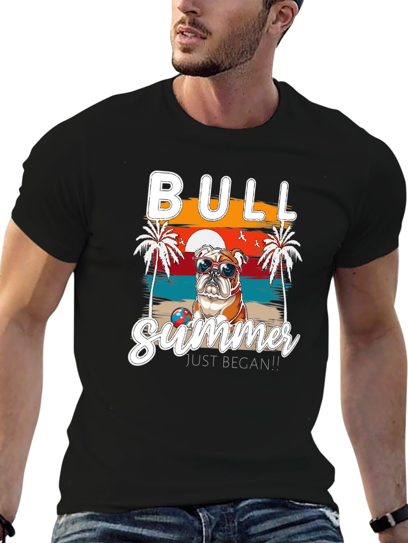 Bull Summer Graphic T-Shirt