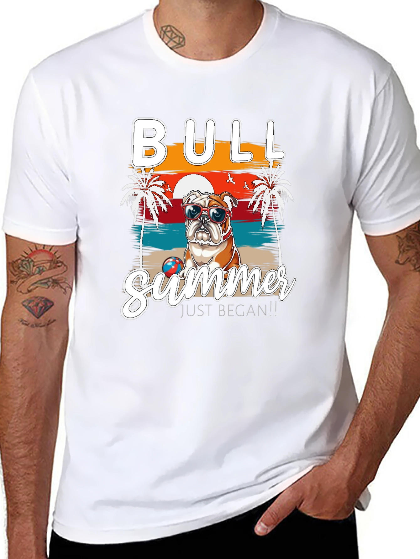 Bull Summer Graphic T-Shirt
