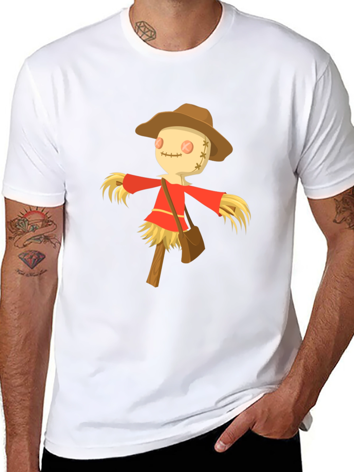 Scarecrow Graphic Tee -  Harvest Festival Ready!