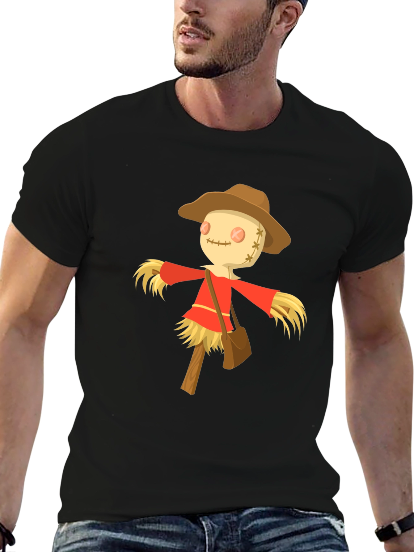 Scarecrow Graphic Tee -  Harvest Festival Ready!