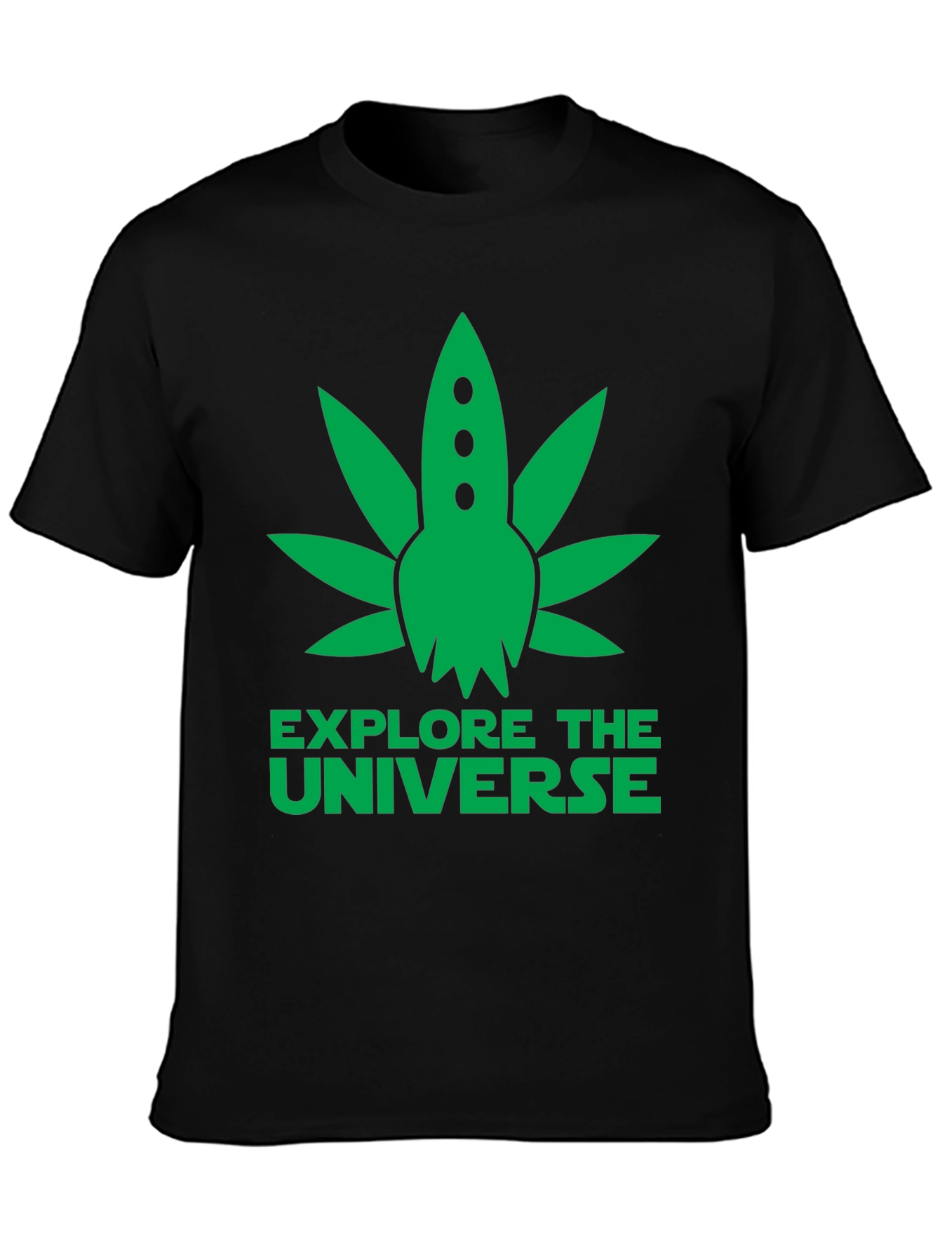 Explore the Universe Graphic T-Shirt - Black