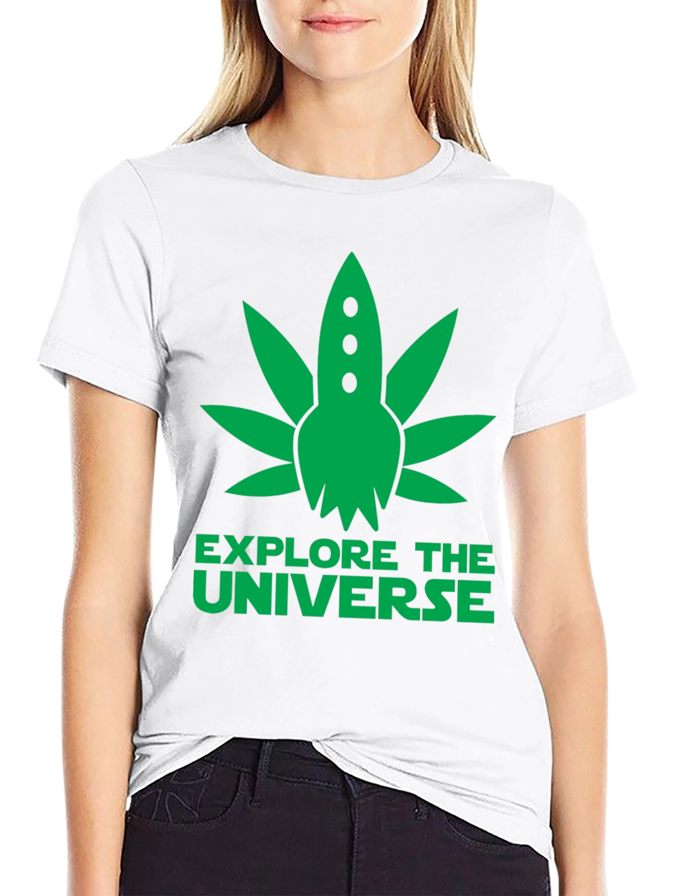 Explore the Universe Graphic T-Shirt - Black