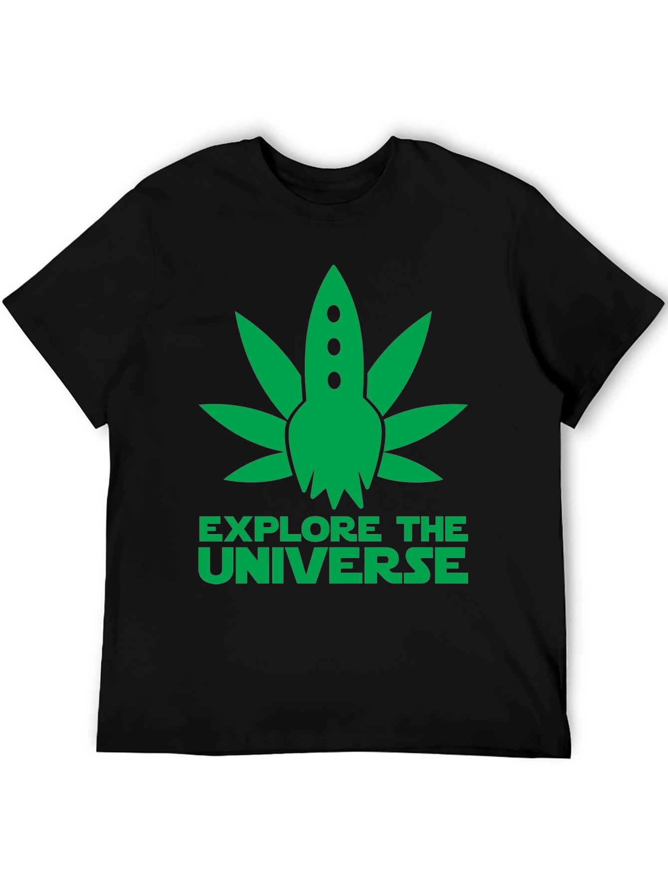 Explore the Universe Graphic T-Shirt - Black