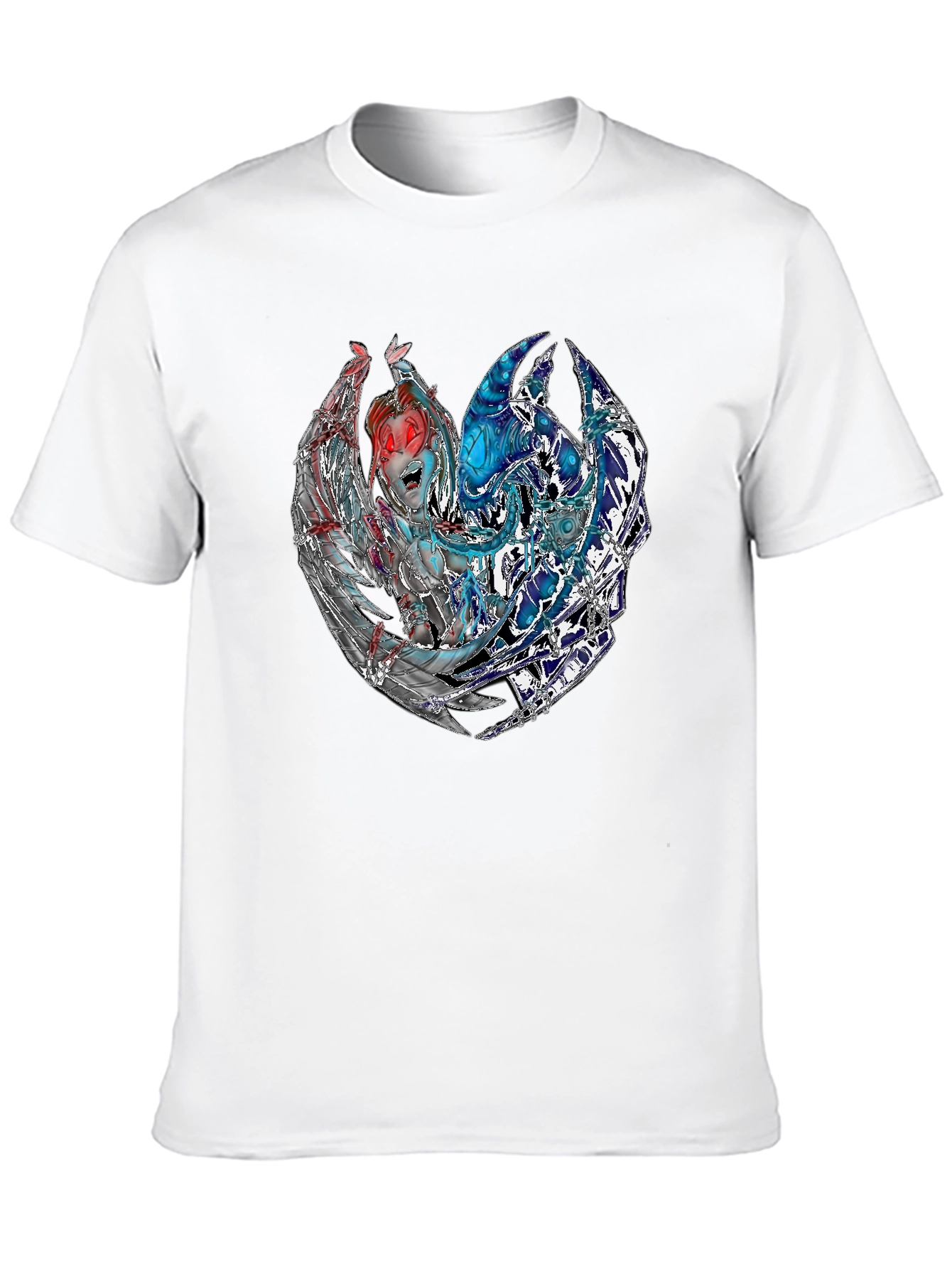 Fantasy Graphic Print Black T-Shirt