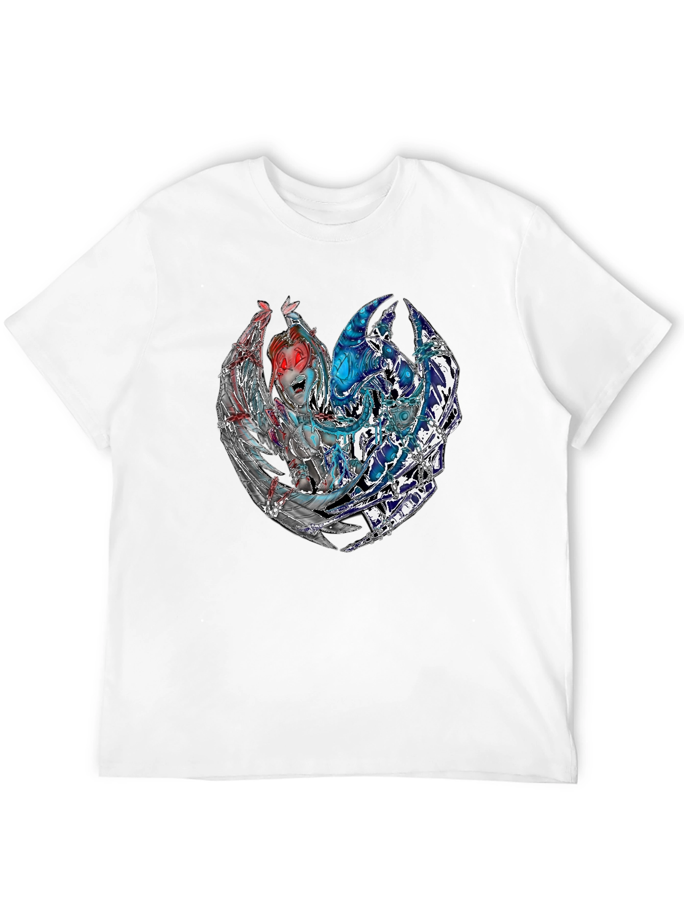 Fantasy Graphic Print Black T-Shirt