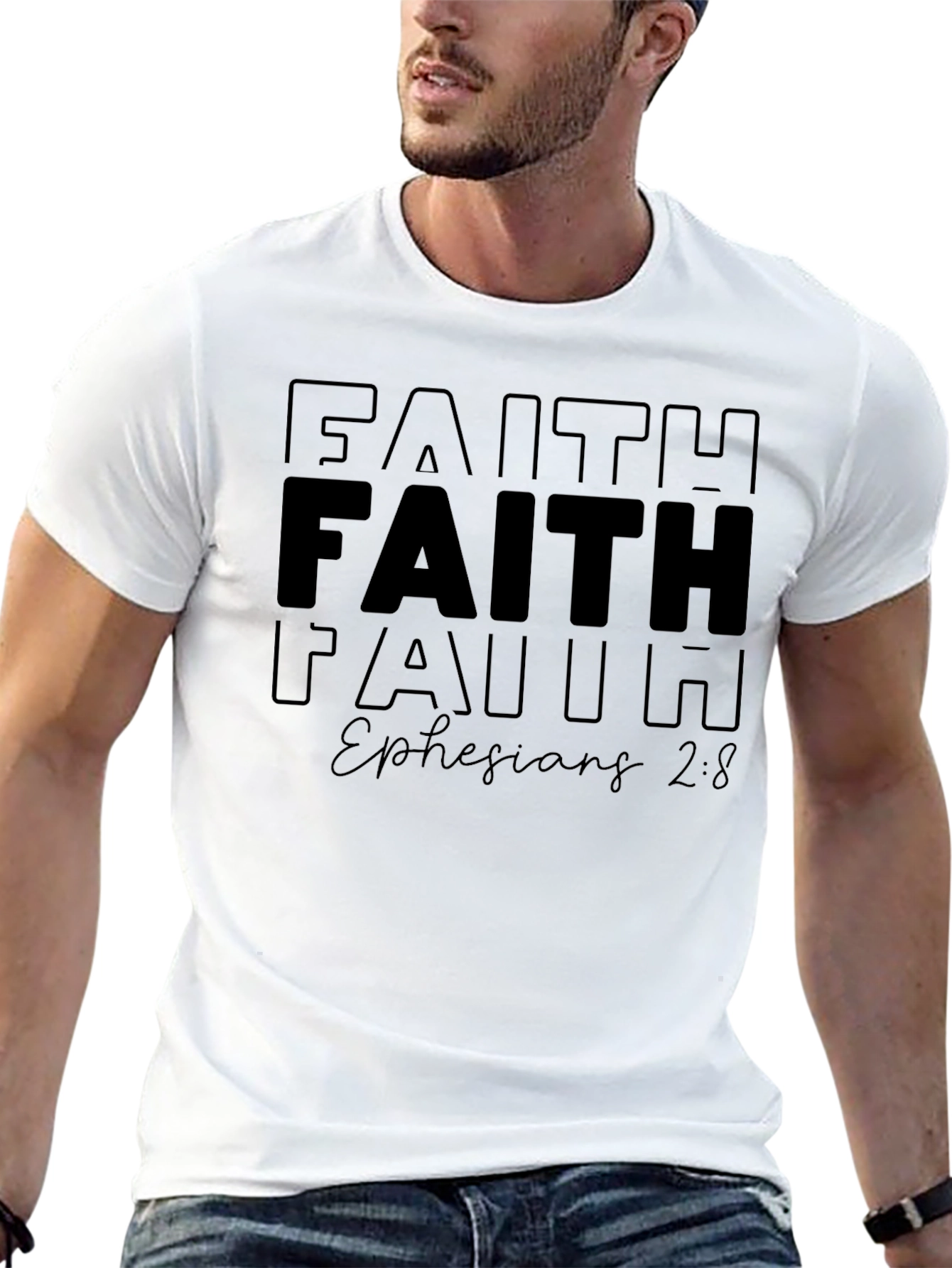 Faith Ephesians 2:8 T-Shirt - Christian Apparel