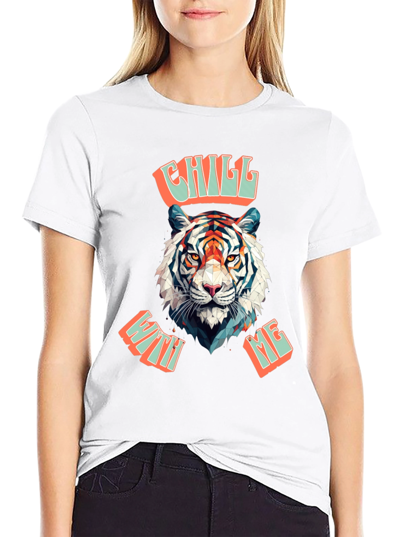 Chill With Me Tiger Graphic Tee