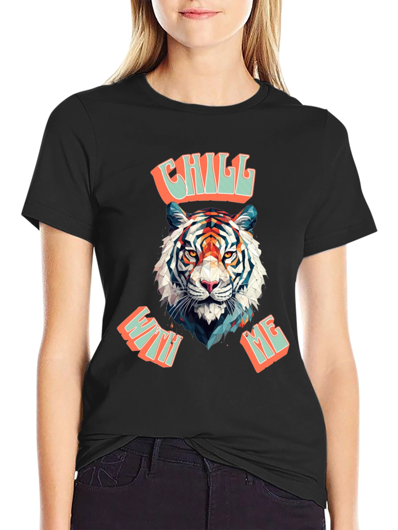 Chill With Me Tiger Graphic Tee