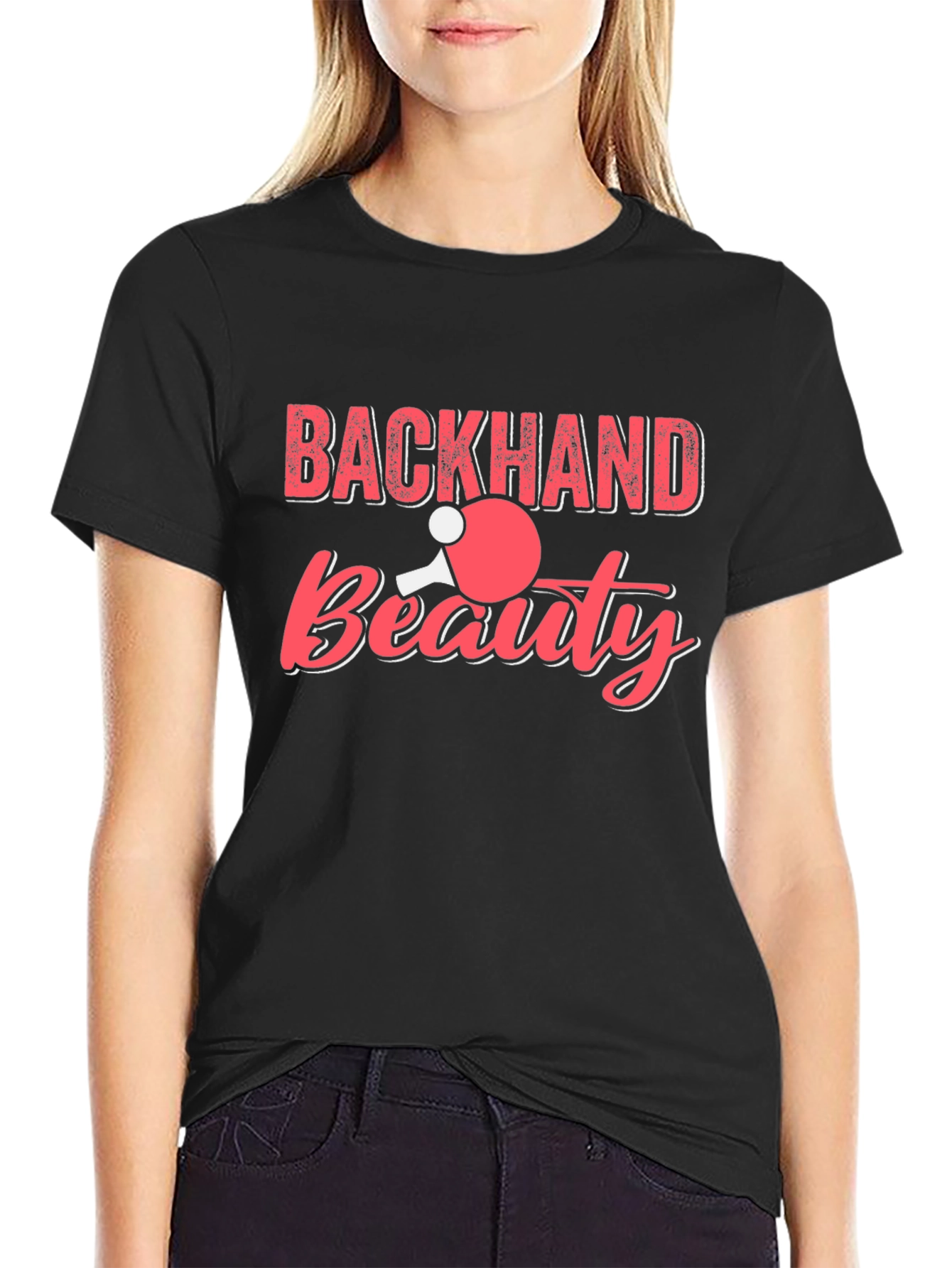 Backhand Beauty Table Tennis Graphic Tee