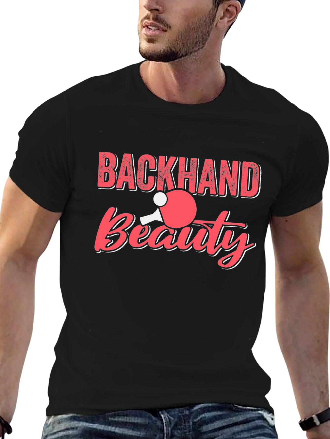 Backhand Beauty Table Tennis Graphic Tee