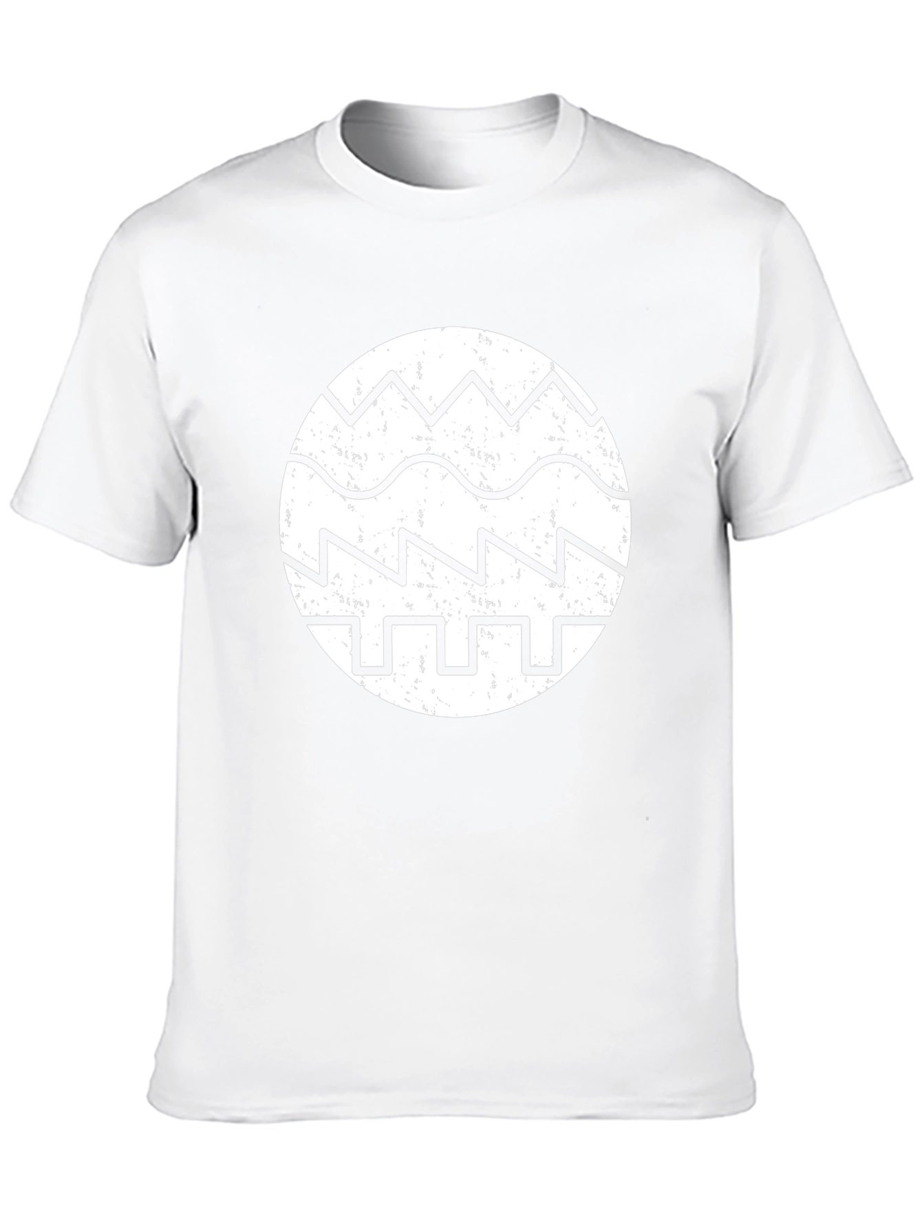 Retro Waveform Graphic Tee - Black Cotton
