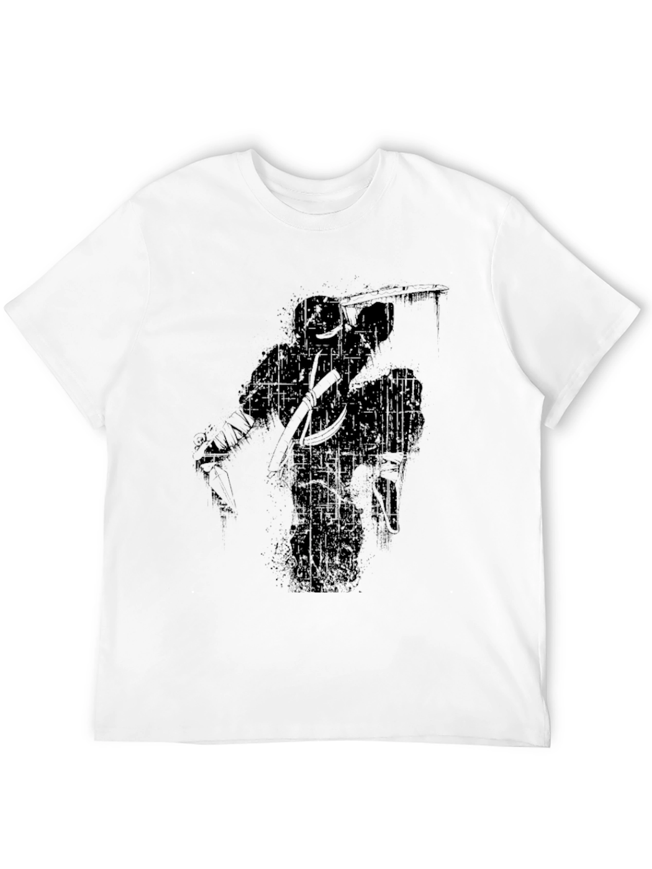 Black Ninja Warrior Graphic T-Shirt