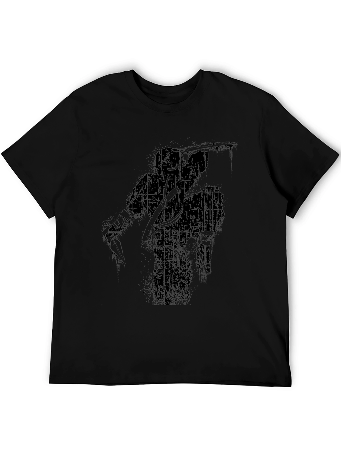 Black Ninja Warrior Graphic T-Shirt