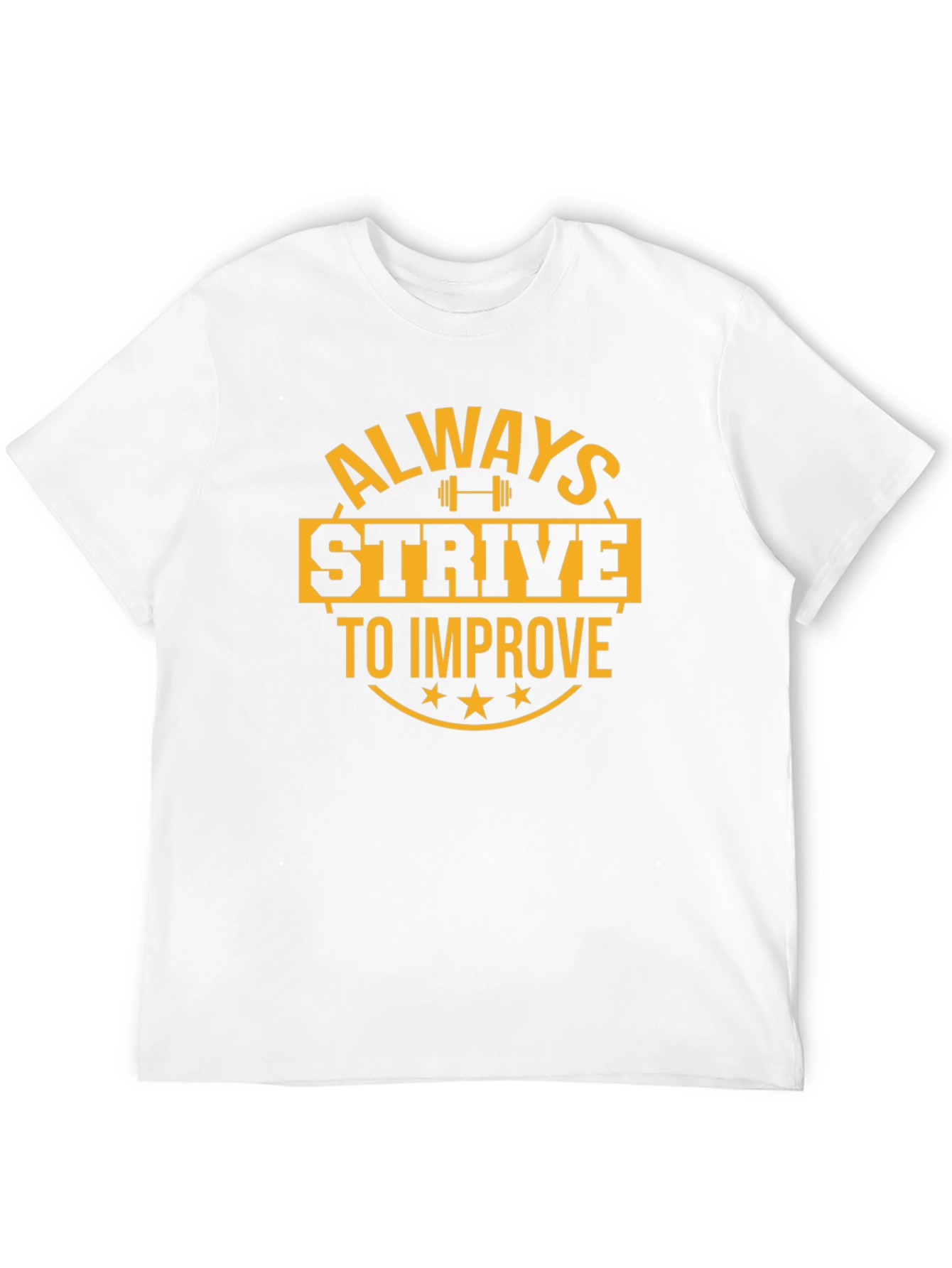 Always Strive to Improve Black Graphic Tee