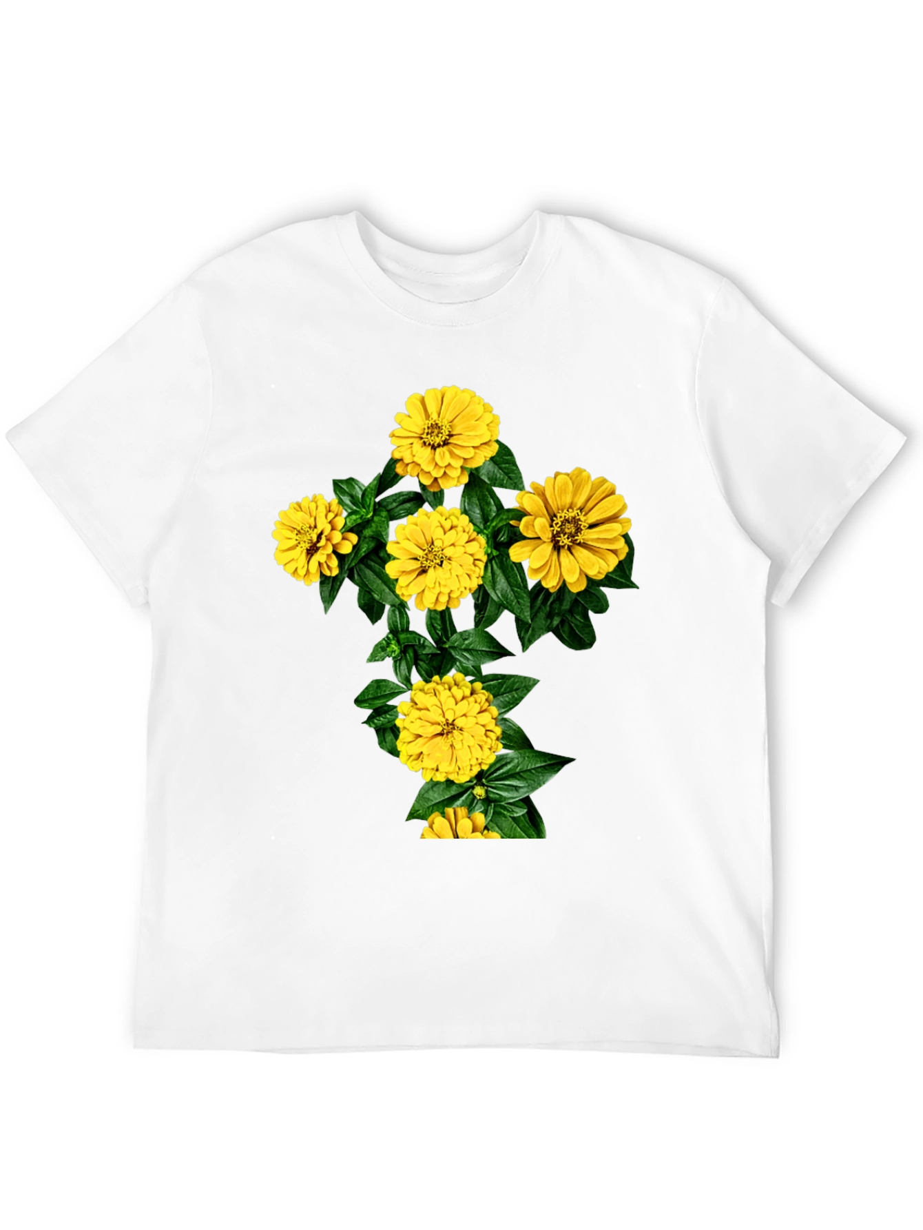 Floral Cross Graphic Tee - Stylish Comfort