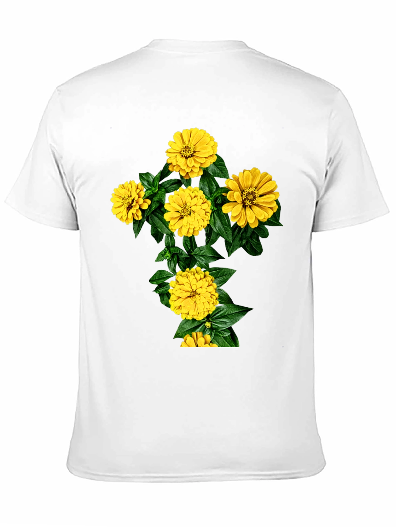 Floral Cross Graphic Tee - Stylish Comfort
