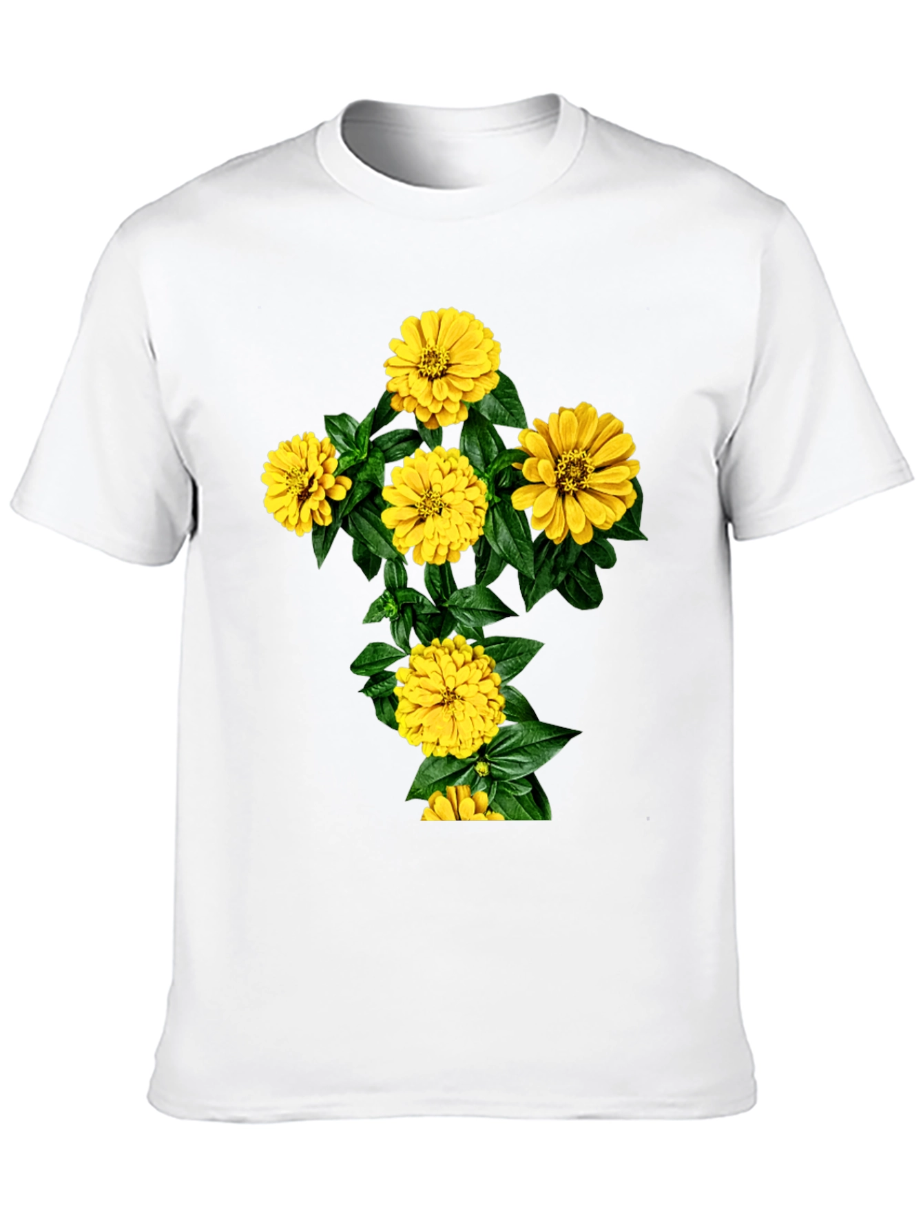 Floral Cross Graphic Tee - Stylish Comfort