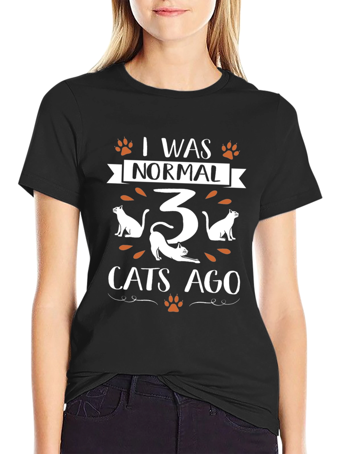 I Was Normal 3 Cats Ago T-Shirt
