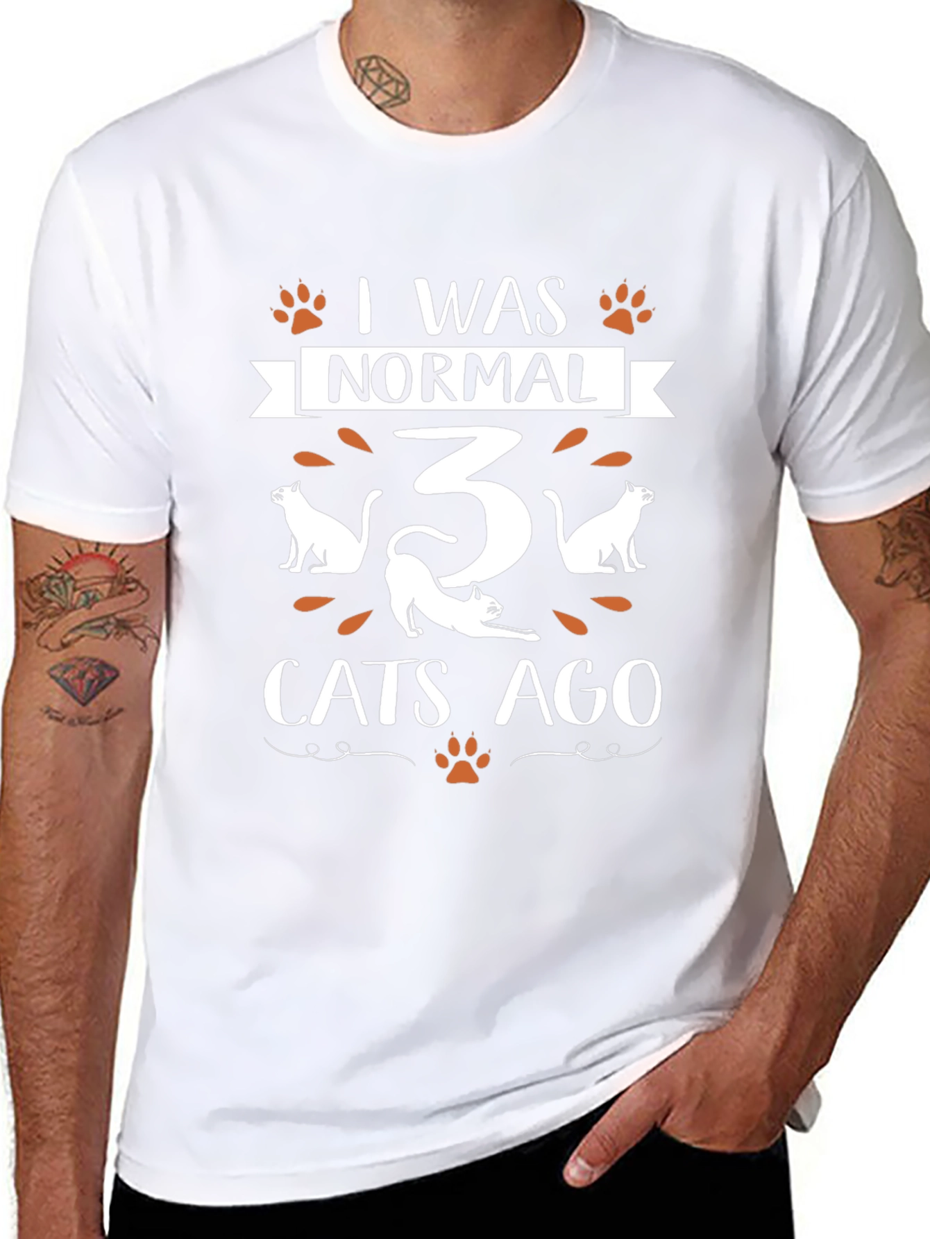 I Was Normal 3 Cats Ago T-Shirt