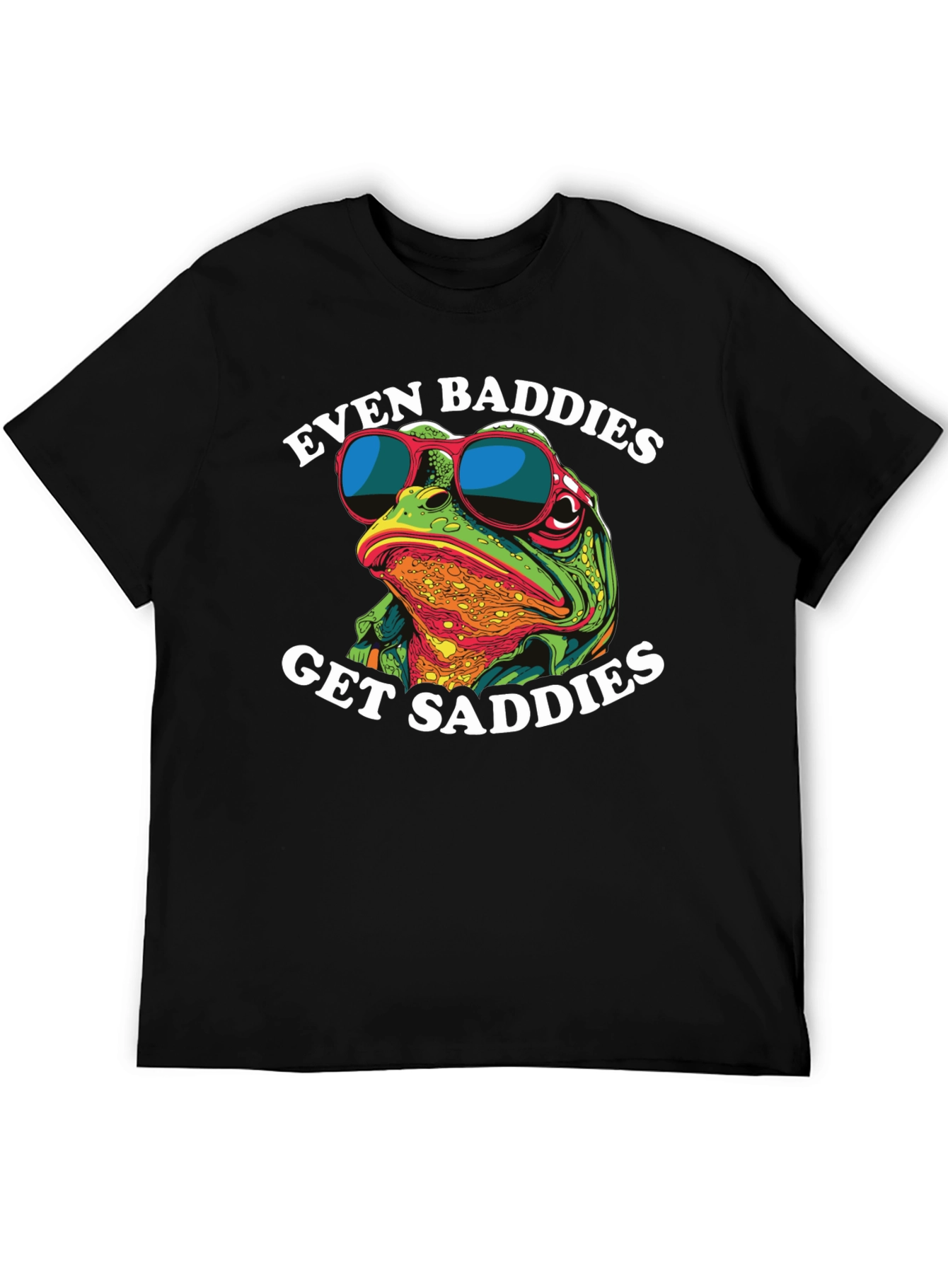 Even Baddies Get Saddies Frog Graphic Tee