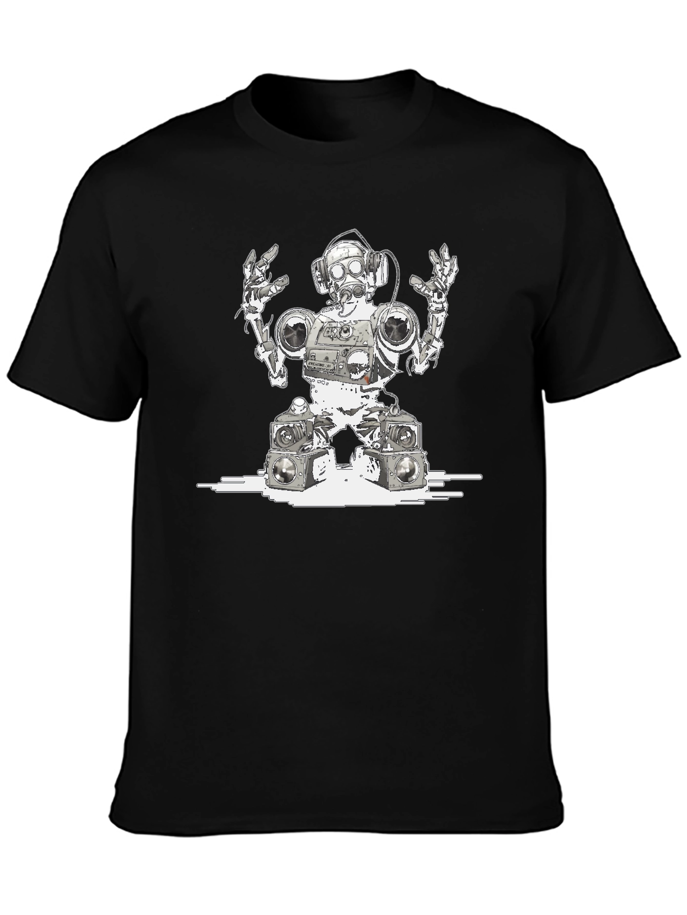 Robot DJ Graphic T-Shirt - Unique Streetwear Style
