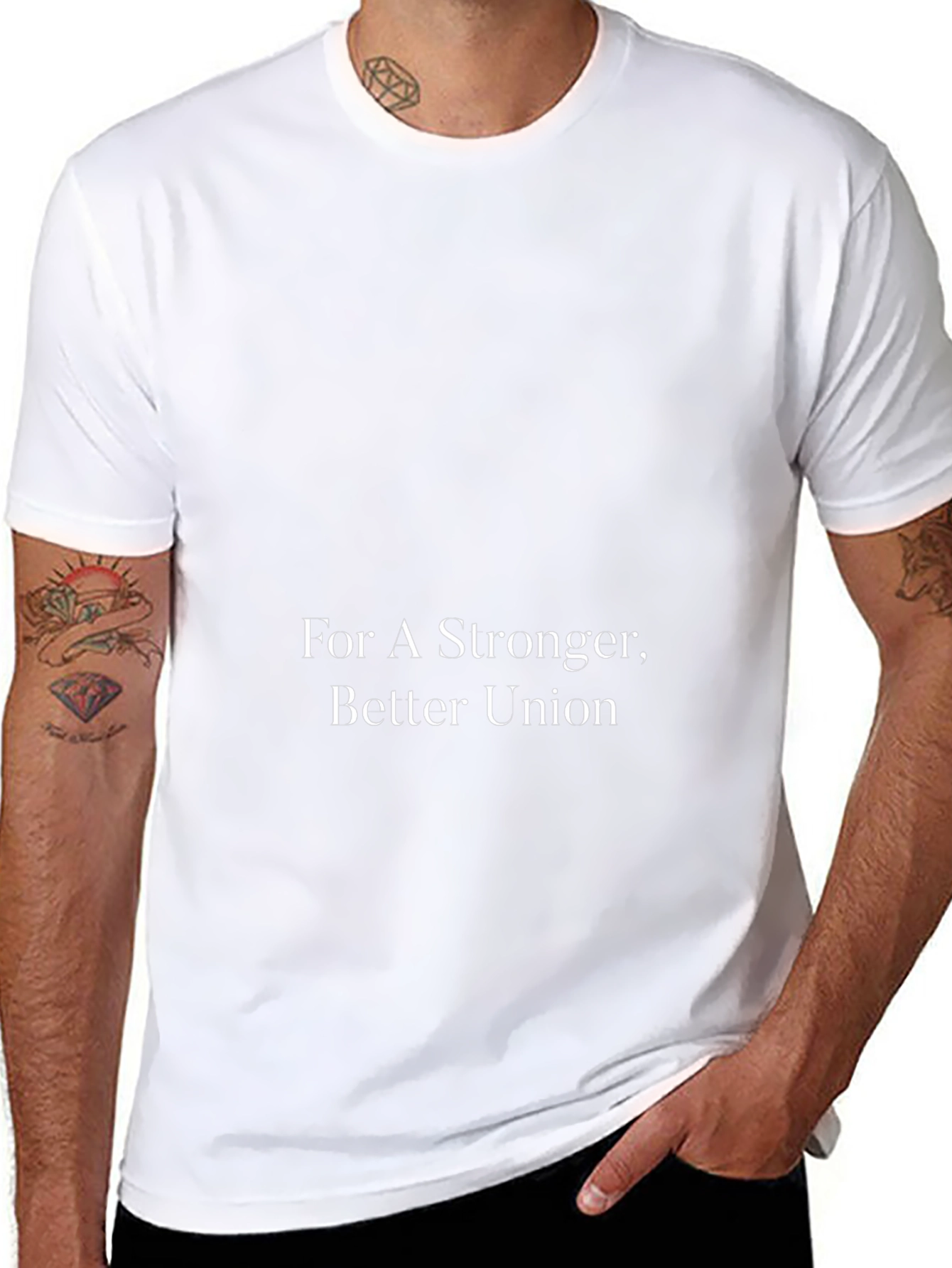 Stronger Union Black T-Shirt