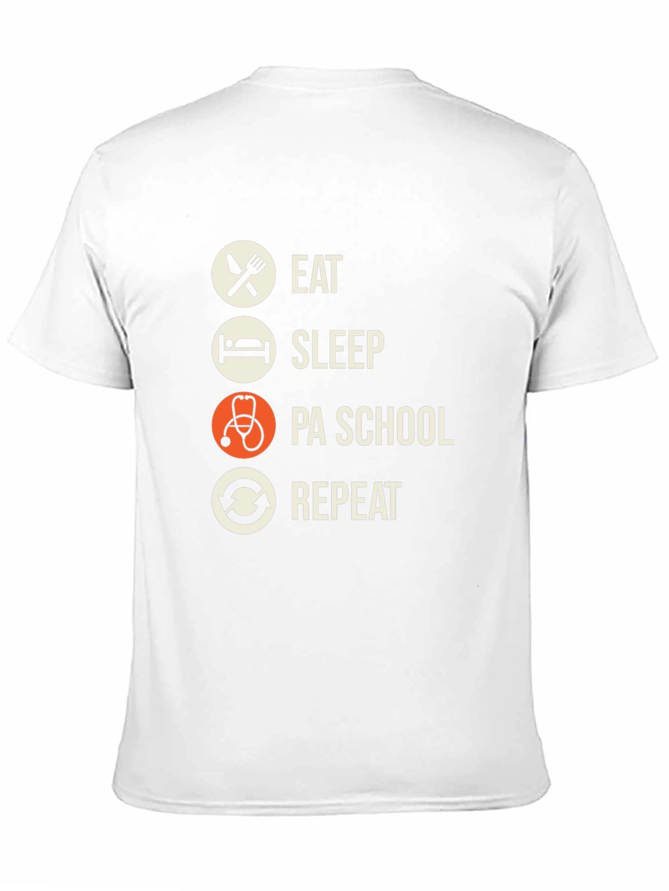 Eat Sleep PA School Repeat Graphic Tee