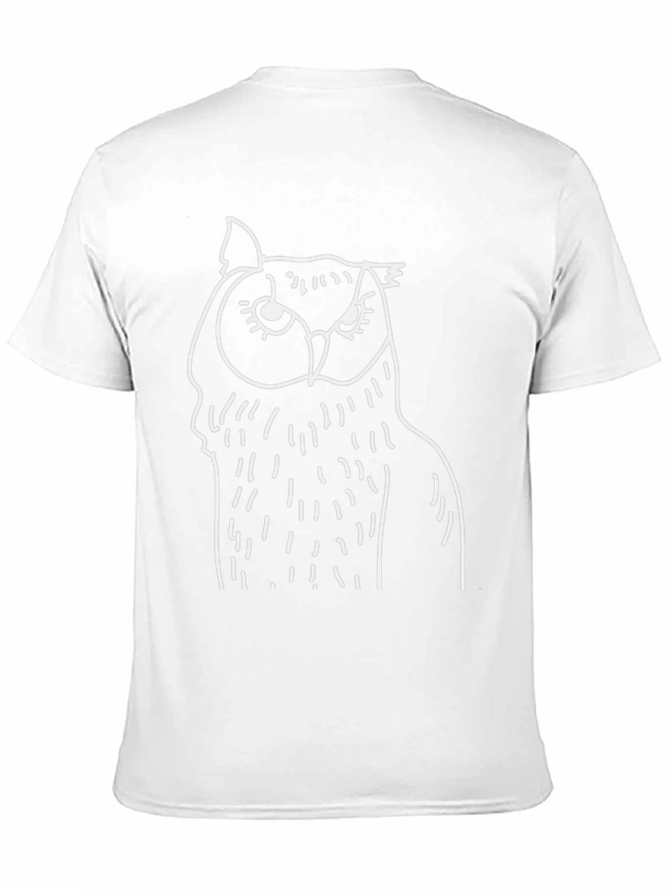 Owl Graphic Tee - Mens Black Cotton T-Shirt