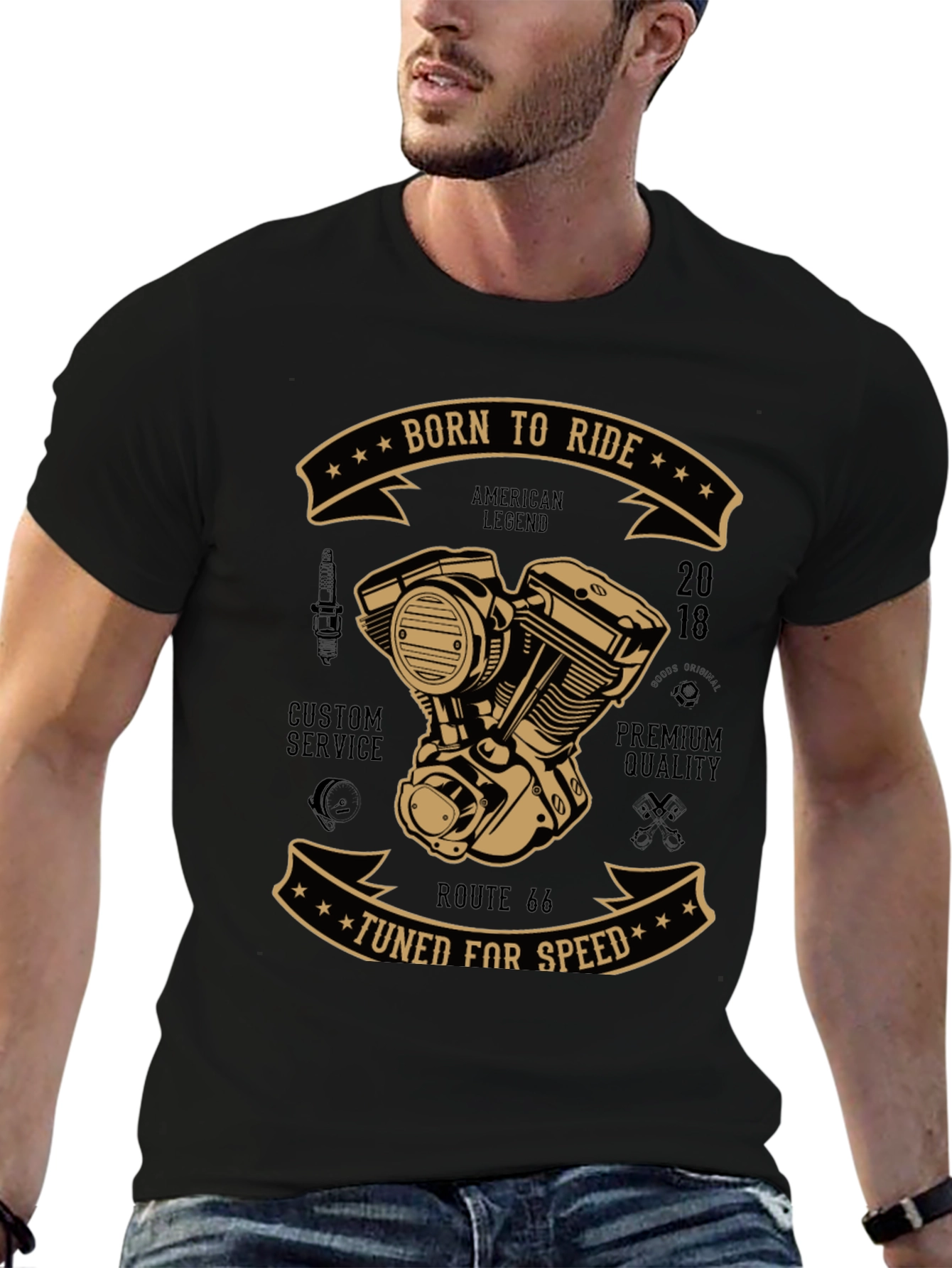 Born to Ride Graphic T-Shirt