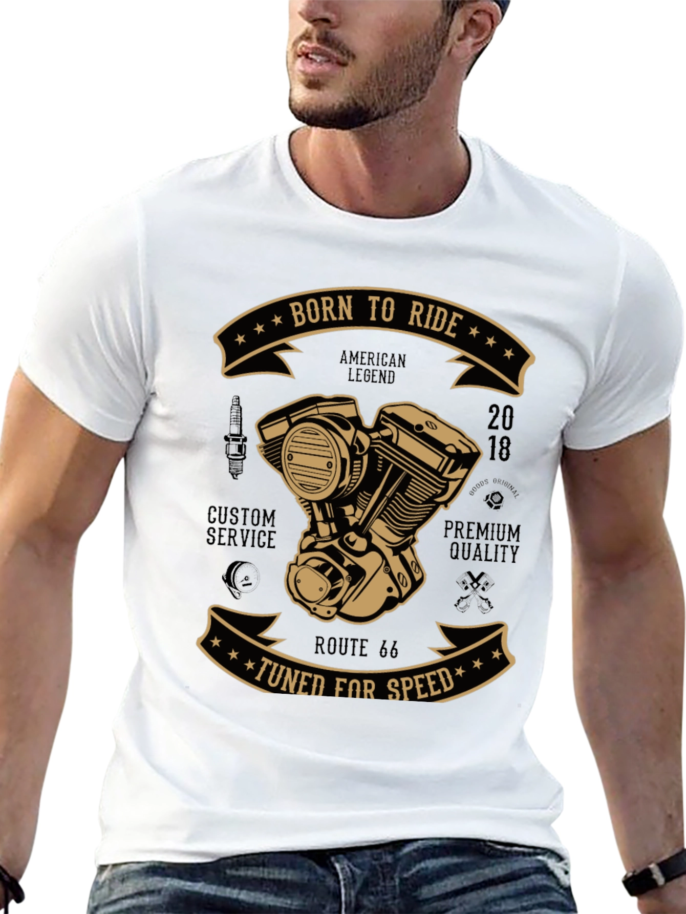 Born to Ride Graphic T-Shirt