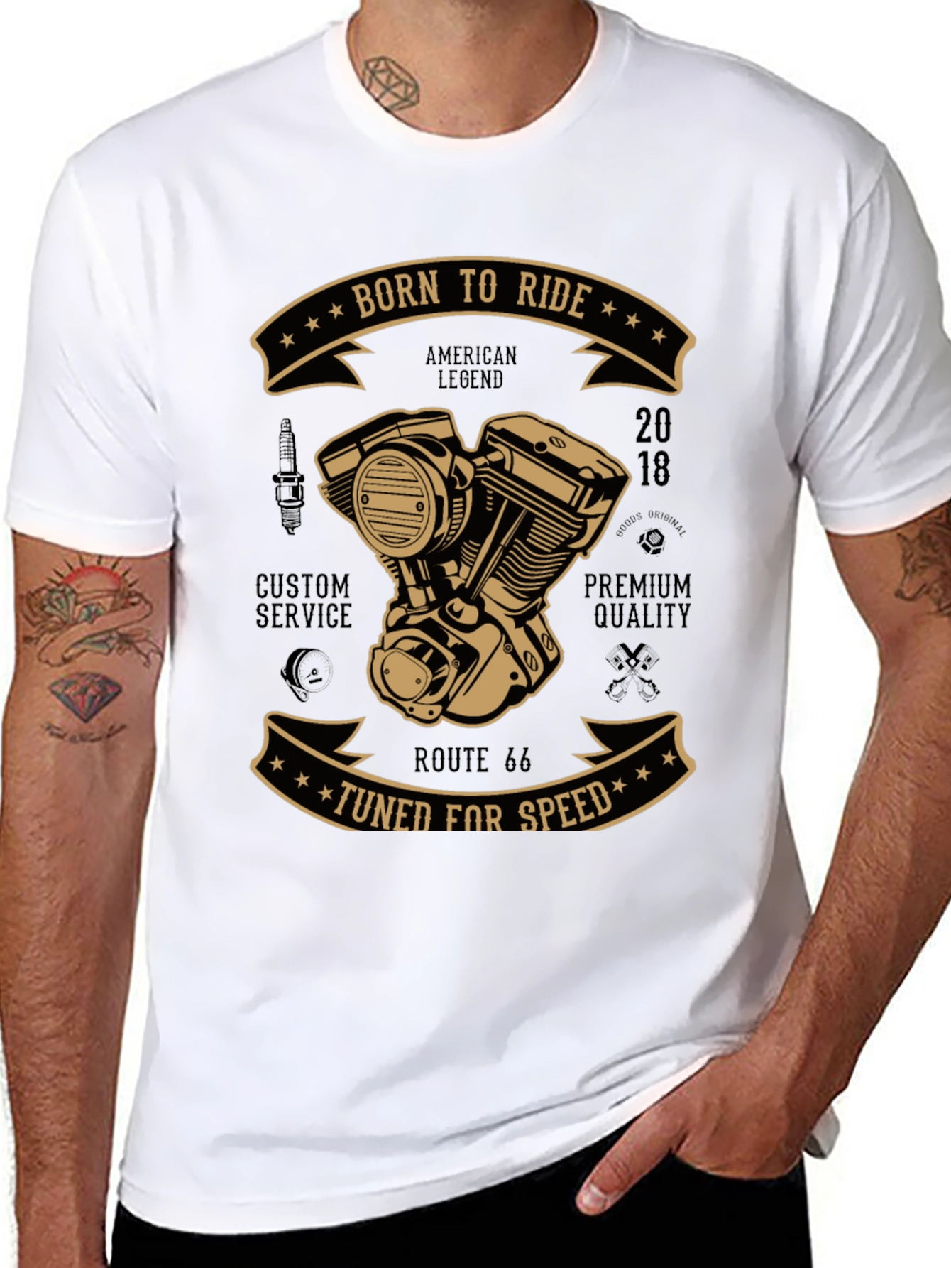 Born to Ride Graphic T-Shirt