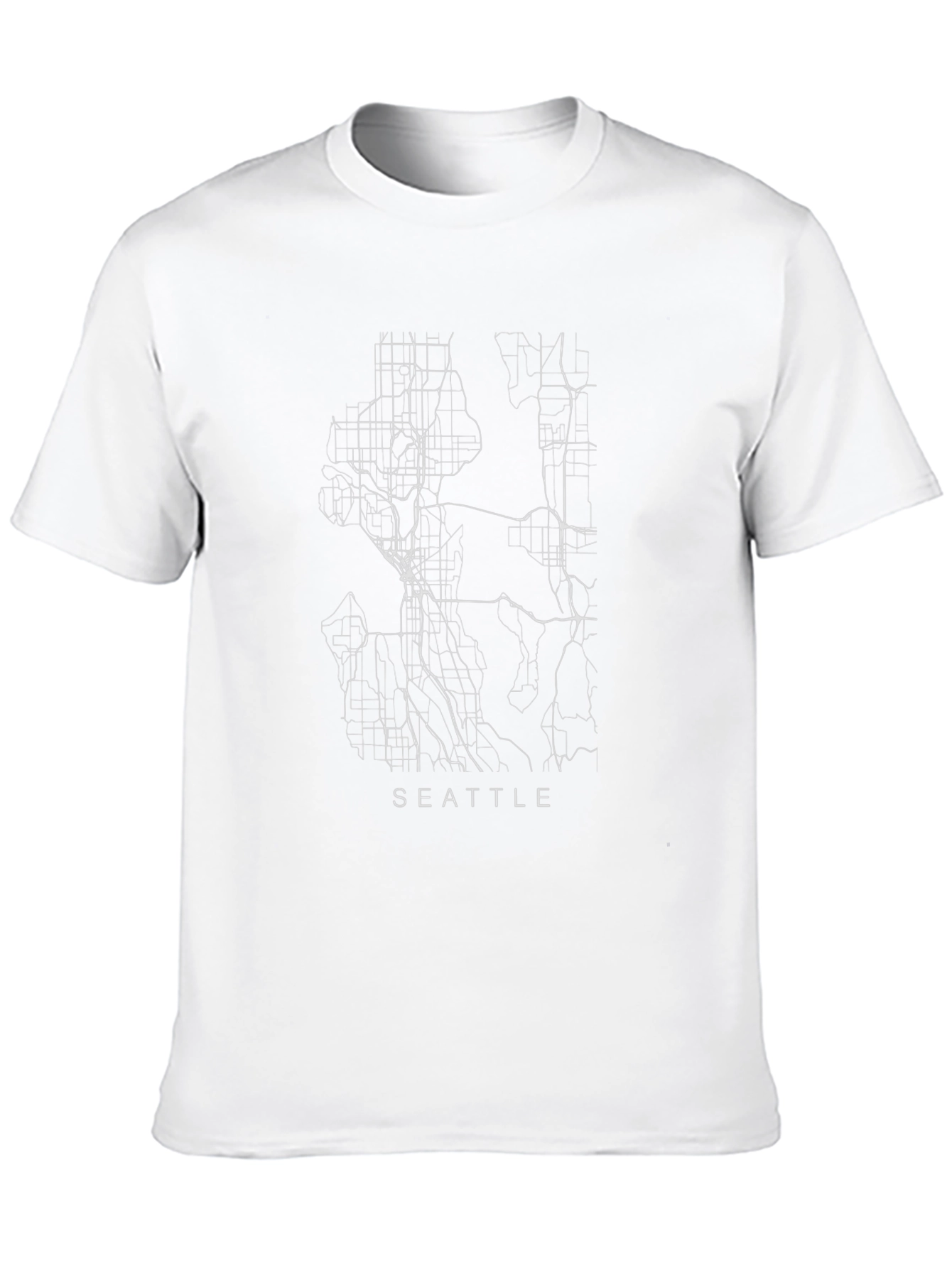 Seattle City Map T-Shirt