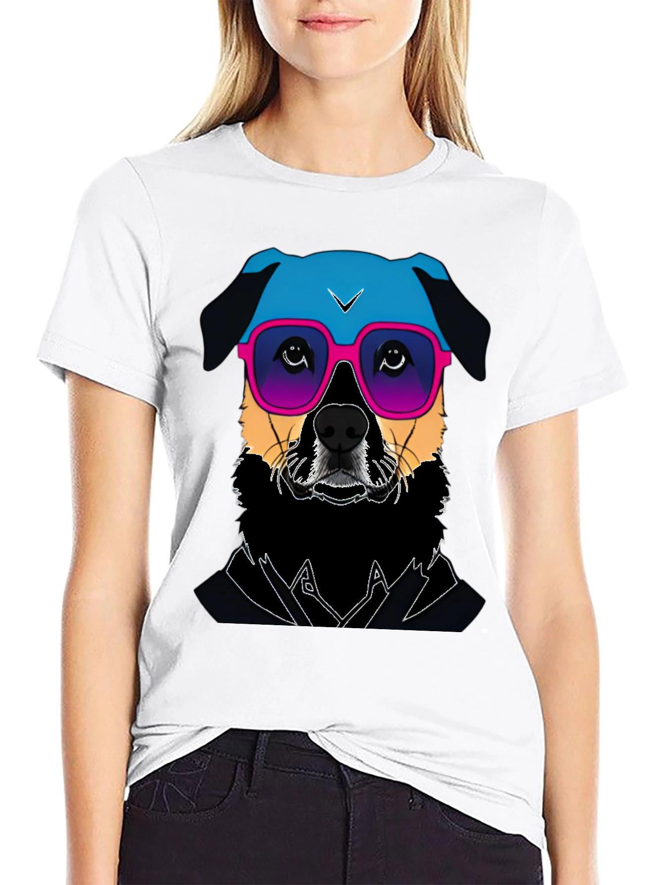 Cool Dog T-Shirt - Retro Style