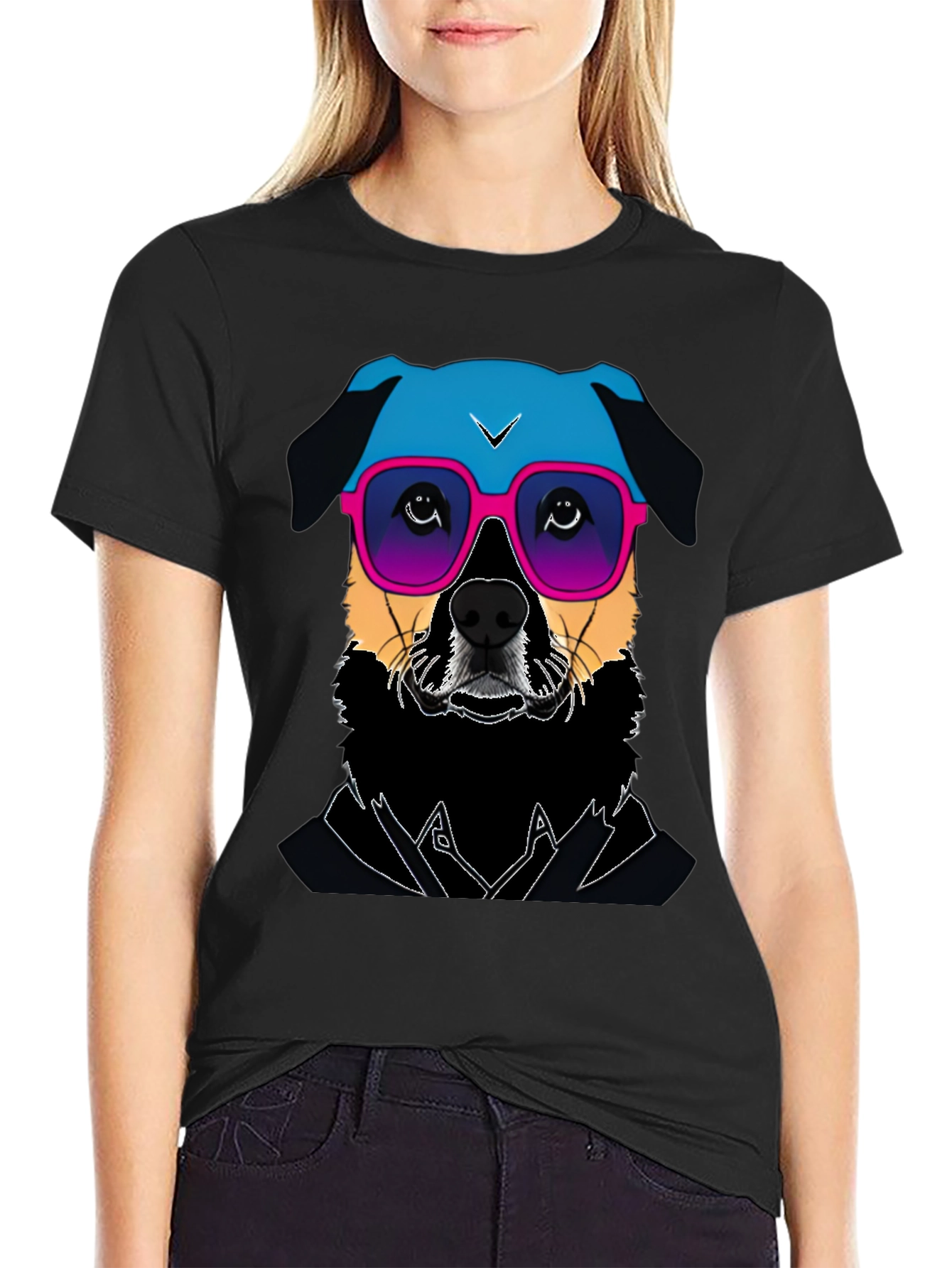 Cool Dog T-Shirt - Retro Style