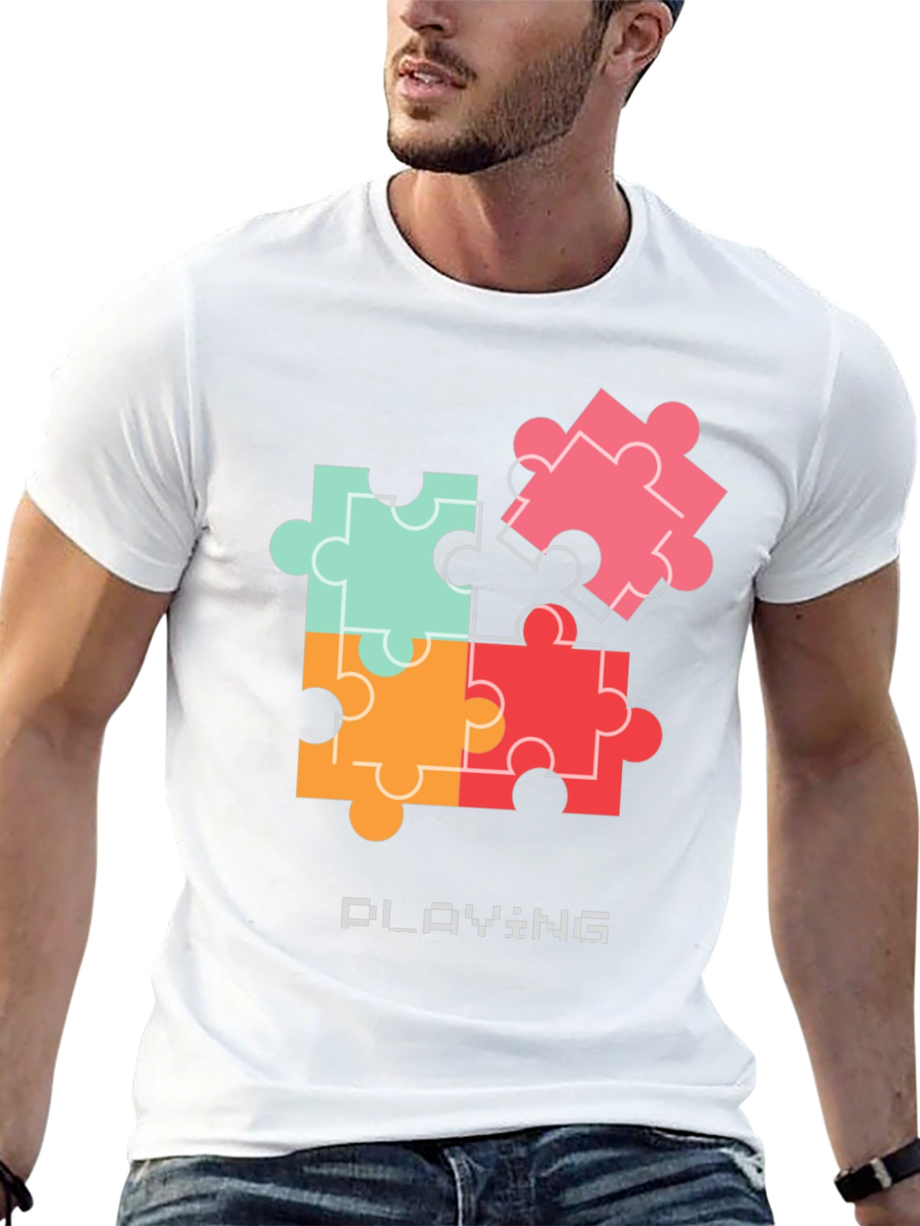 Puzzle Piece Playing T-Shirt