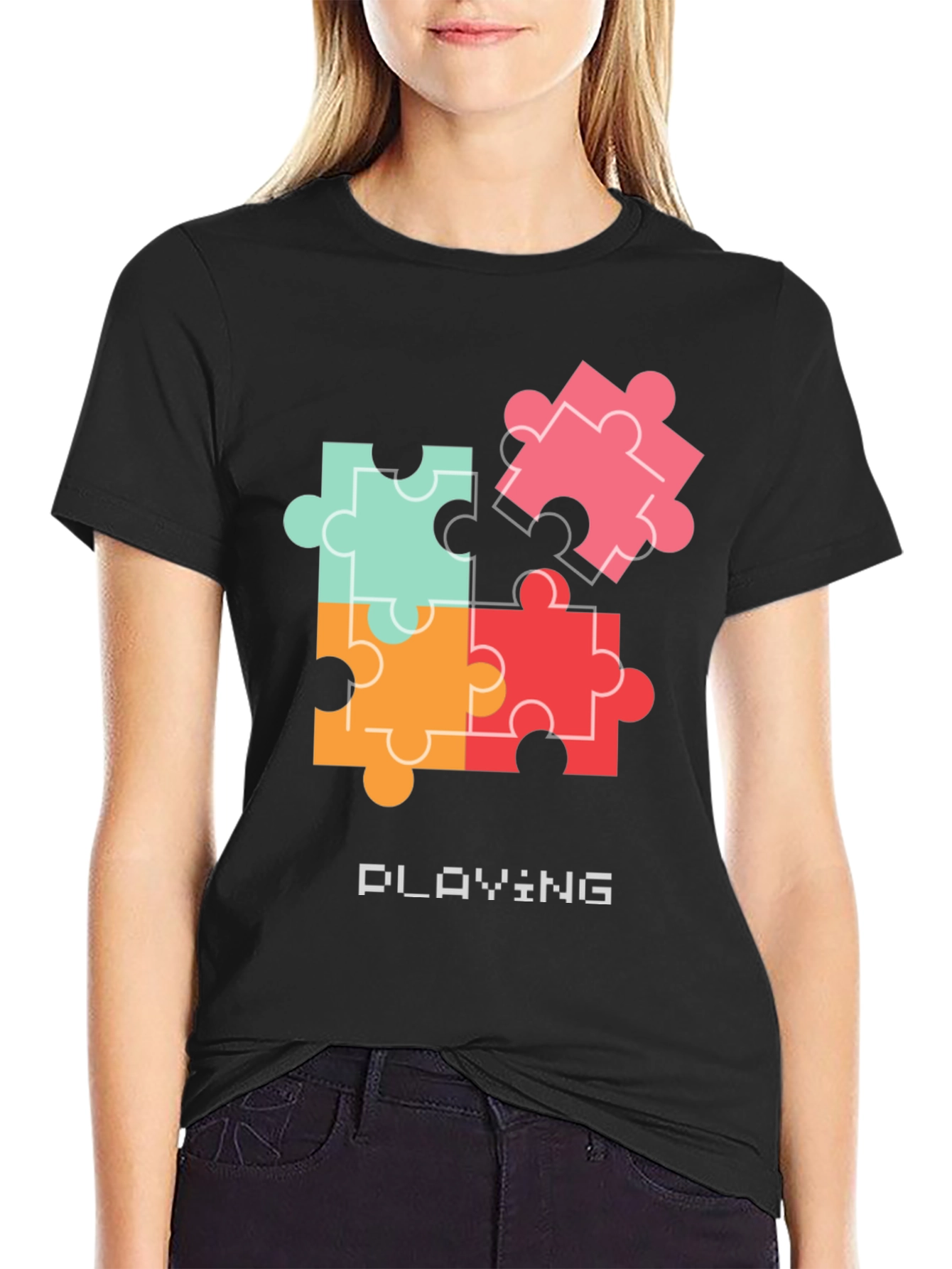 Puzzle Piece Playing T-Shirt